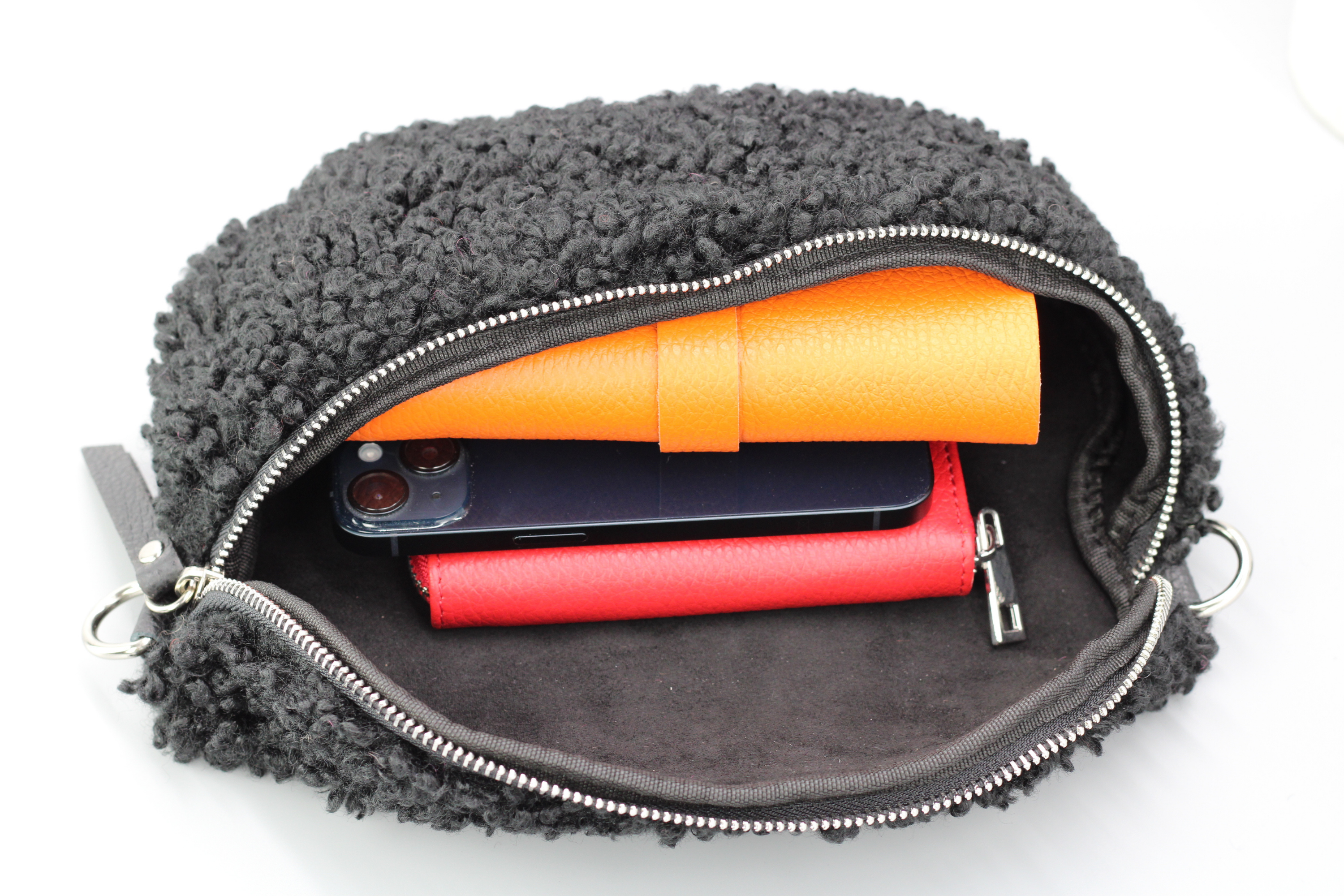 Teddy - Medium Schwarz (Silber)