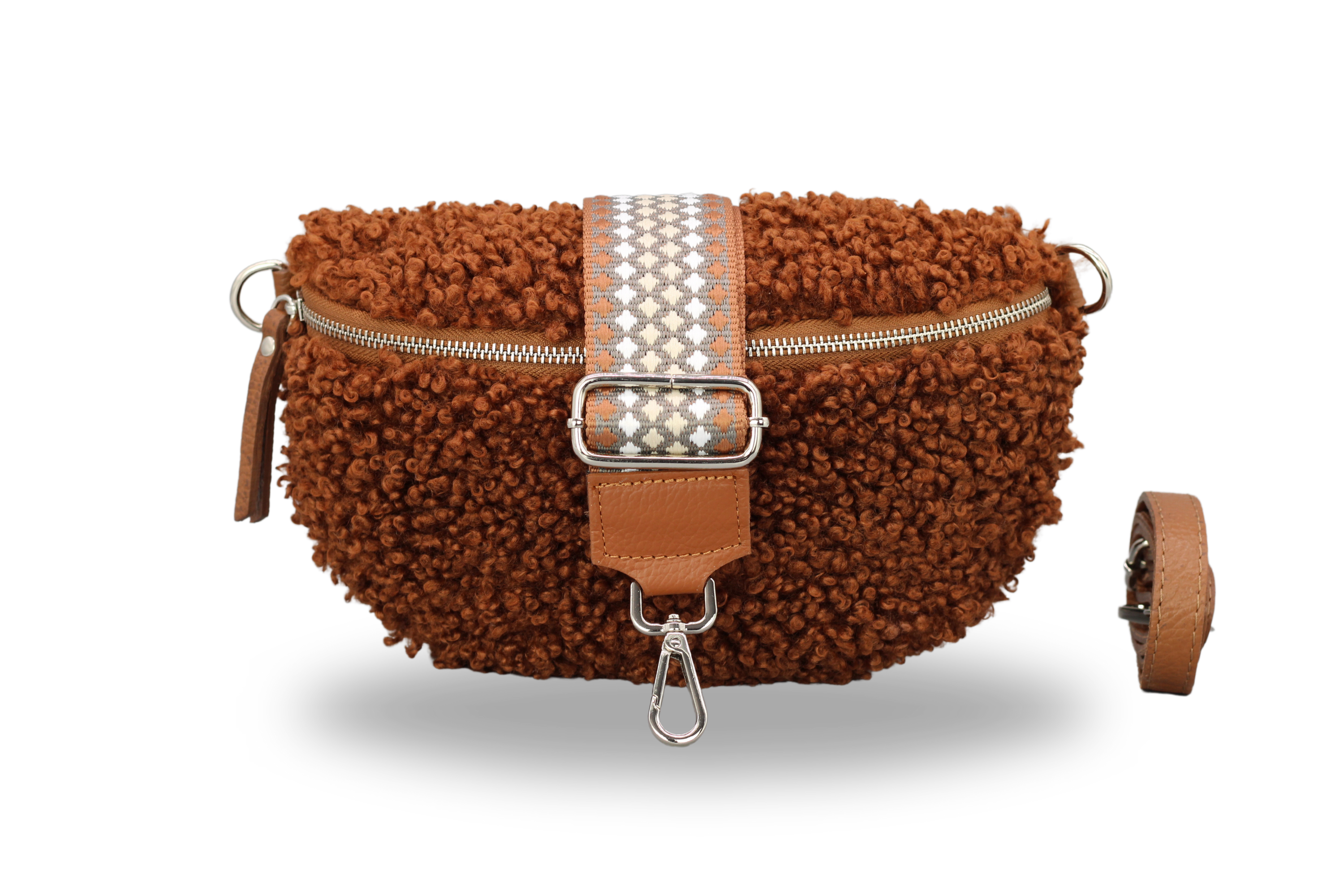 Teddy - Medium Cognac Braun (Silber)