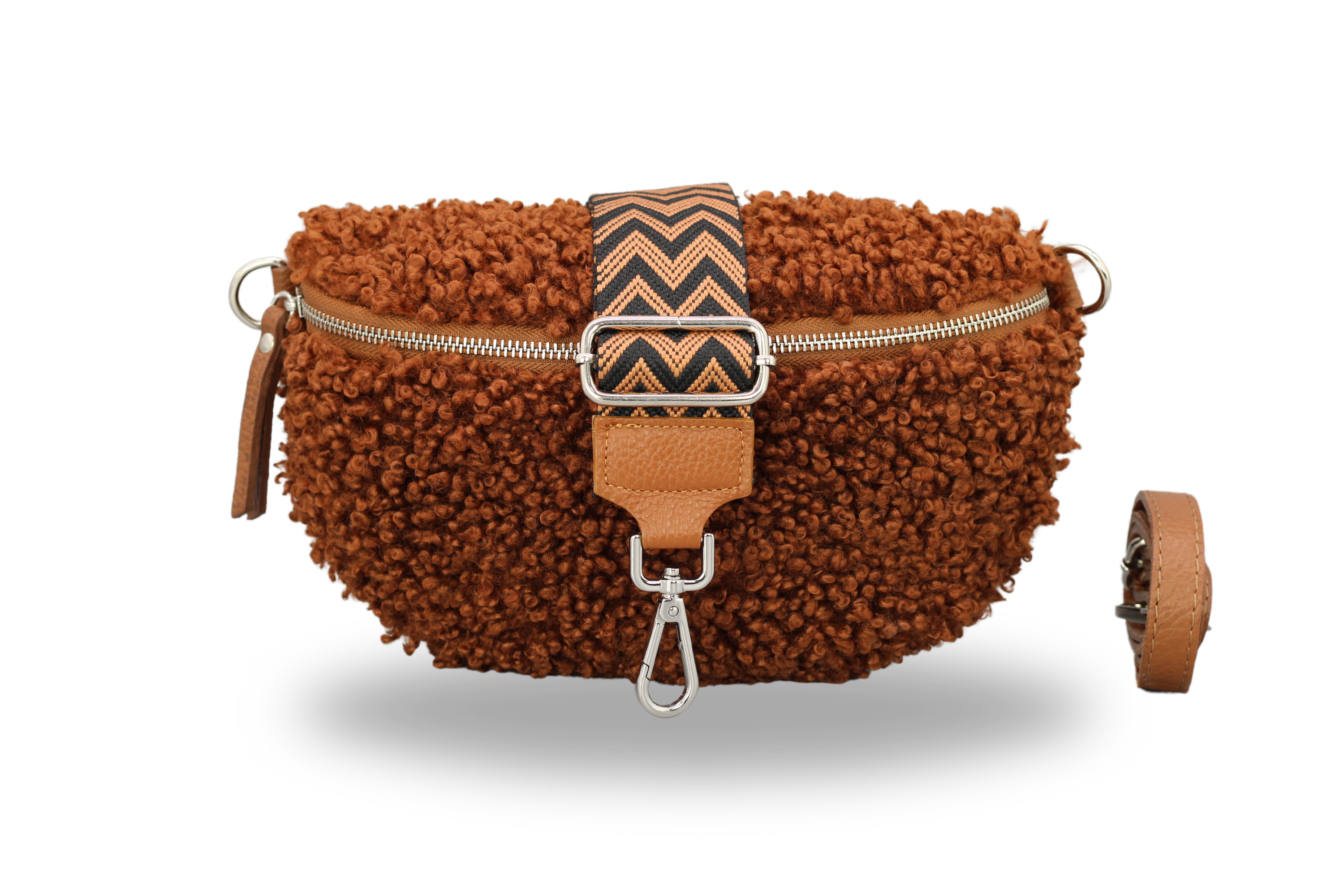 Teddy - Medium Cognac Braun (Silber)