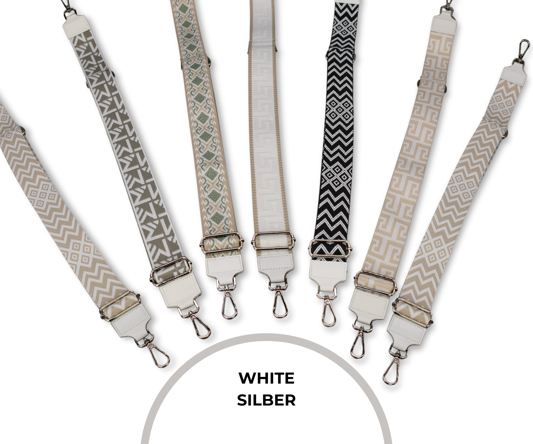 Taschenriemen - Weiss (Silber)
