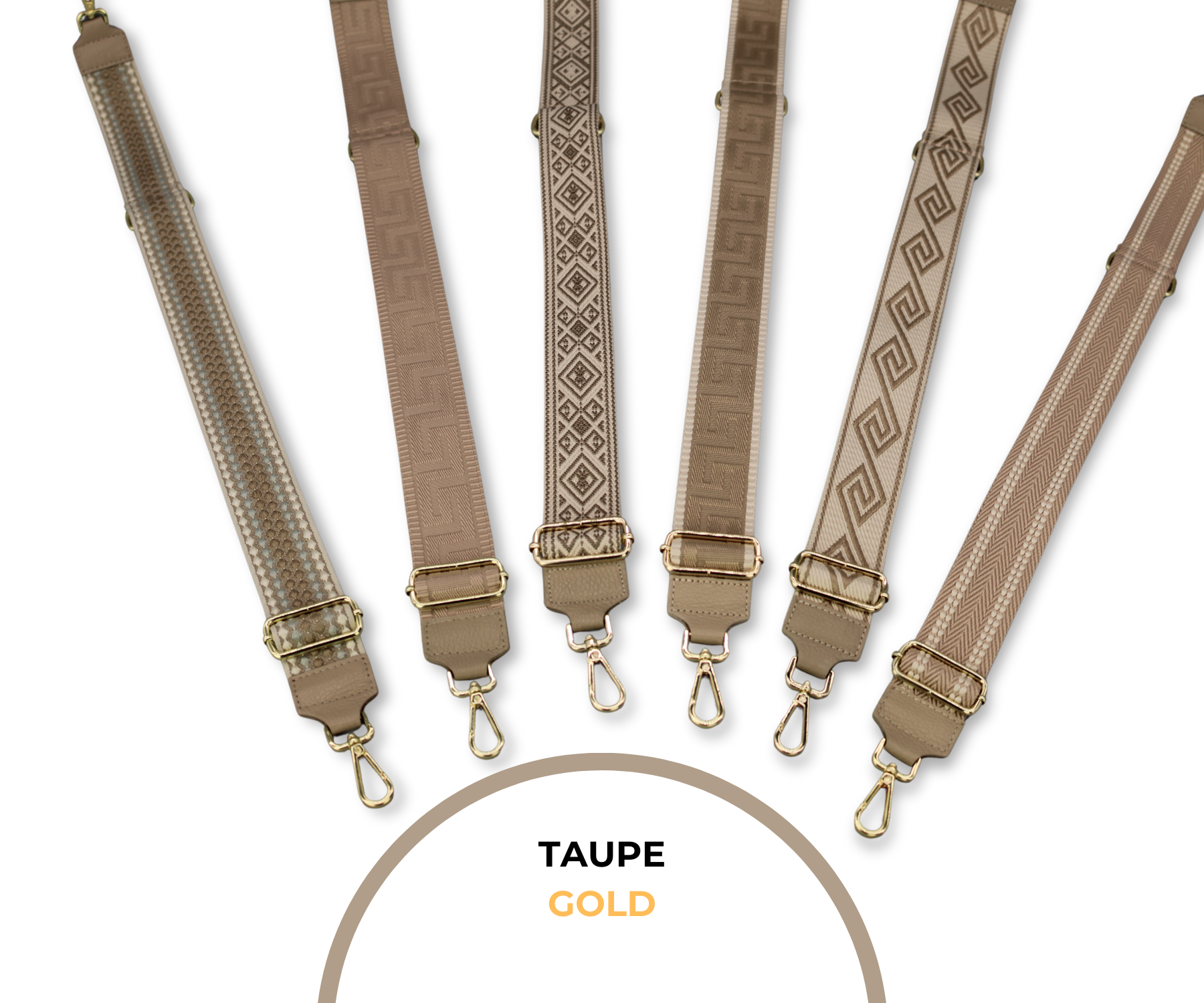 Taschenriemen - Taupe (Gold)