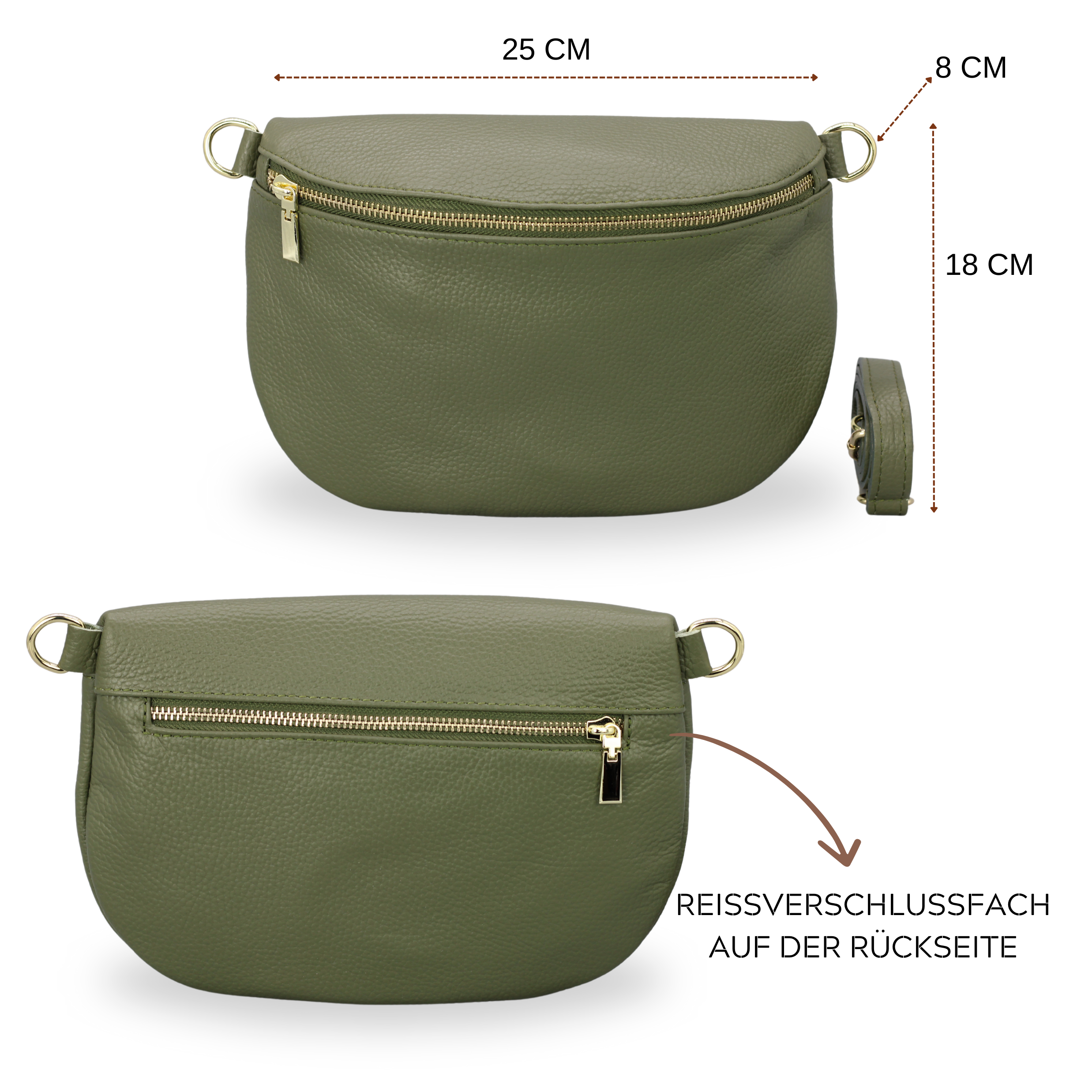 Afia - Khaki (Gold)