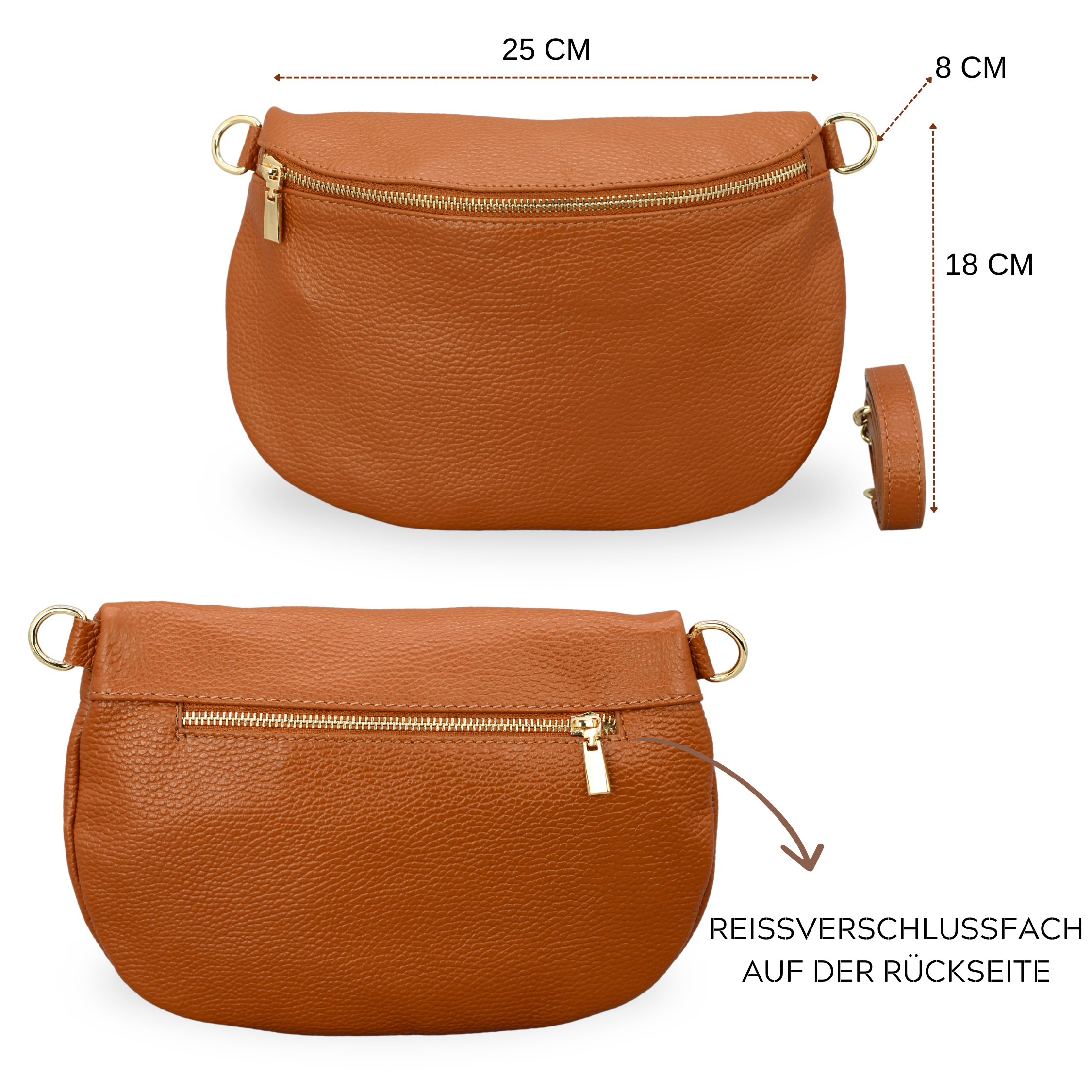 Afia - Cognac Brown (Gold)