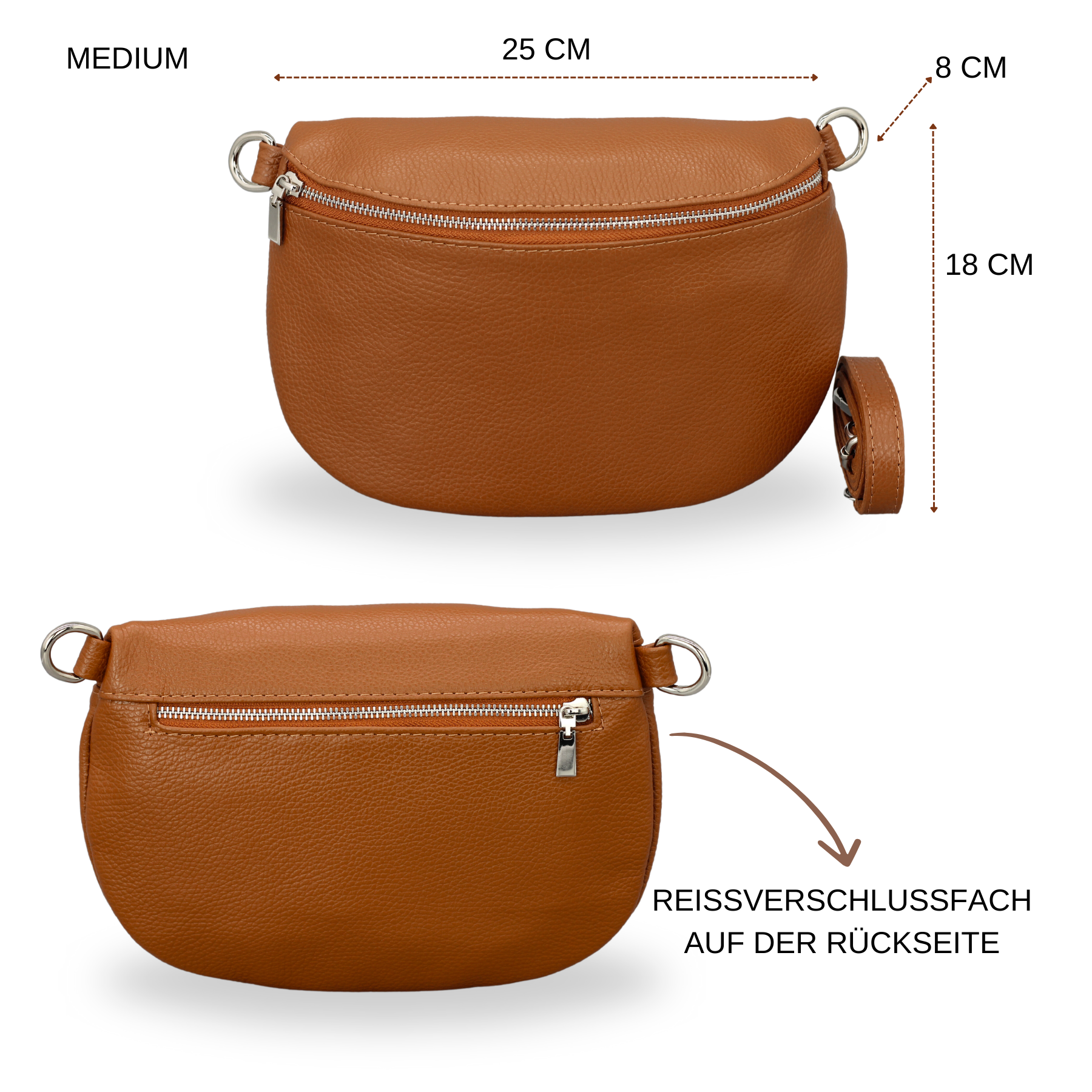 Afia - Cognac Brown (Silver)