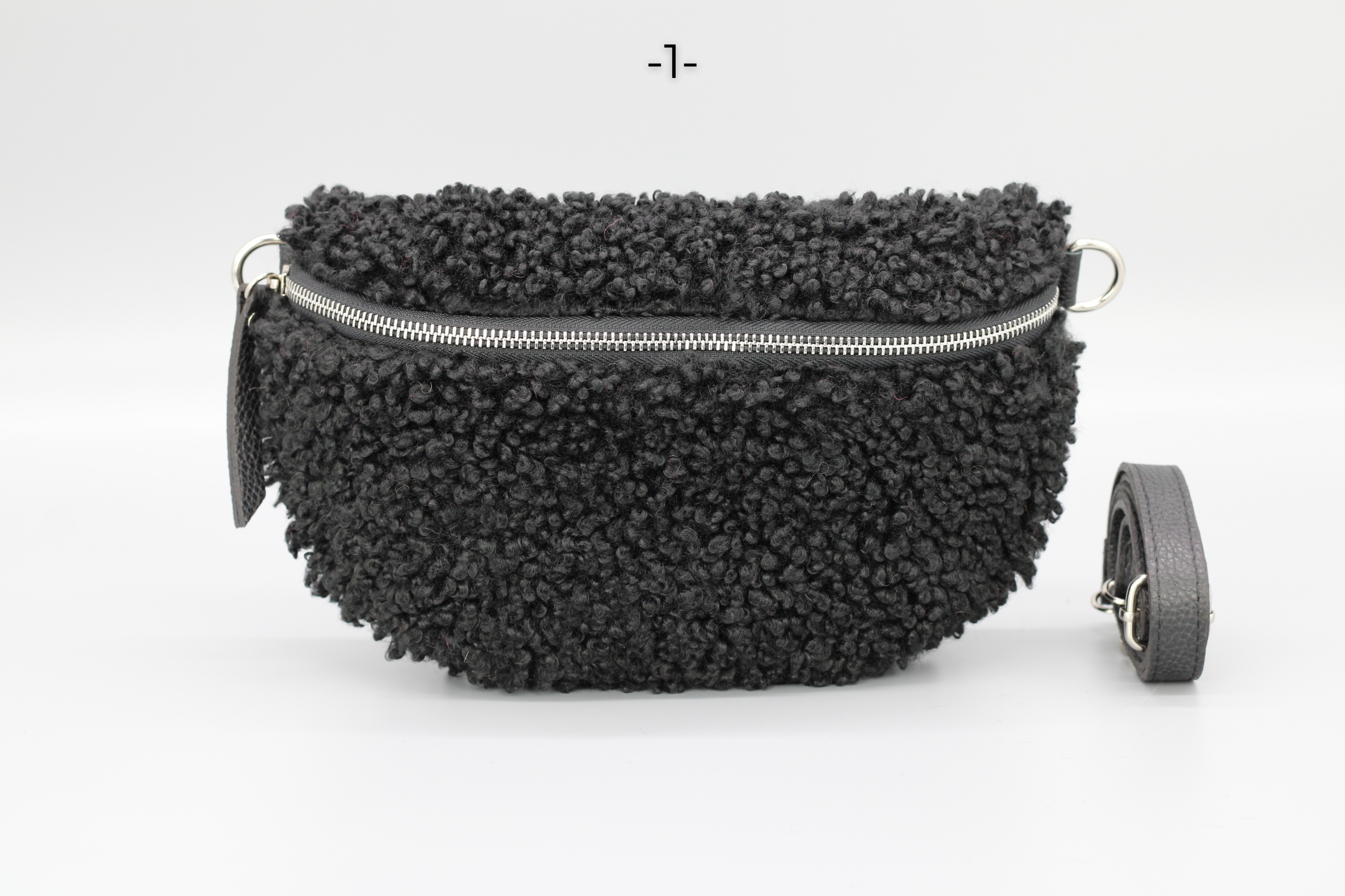 Teddy - Medium Schwarz (Silber)