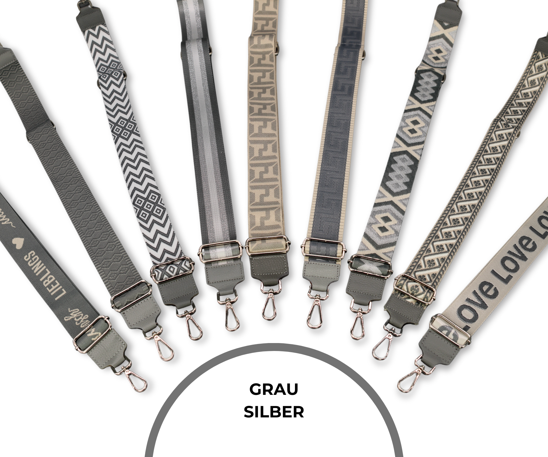 Taschenriemen - Grau (Silber)