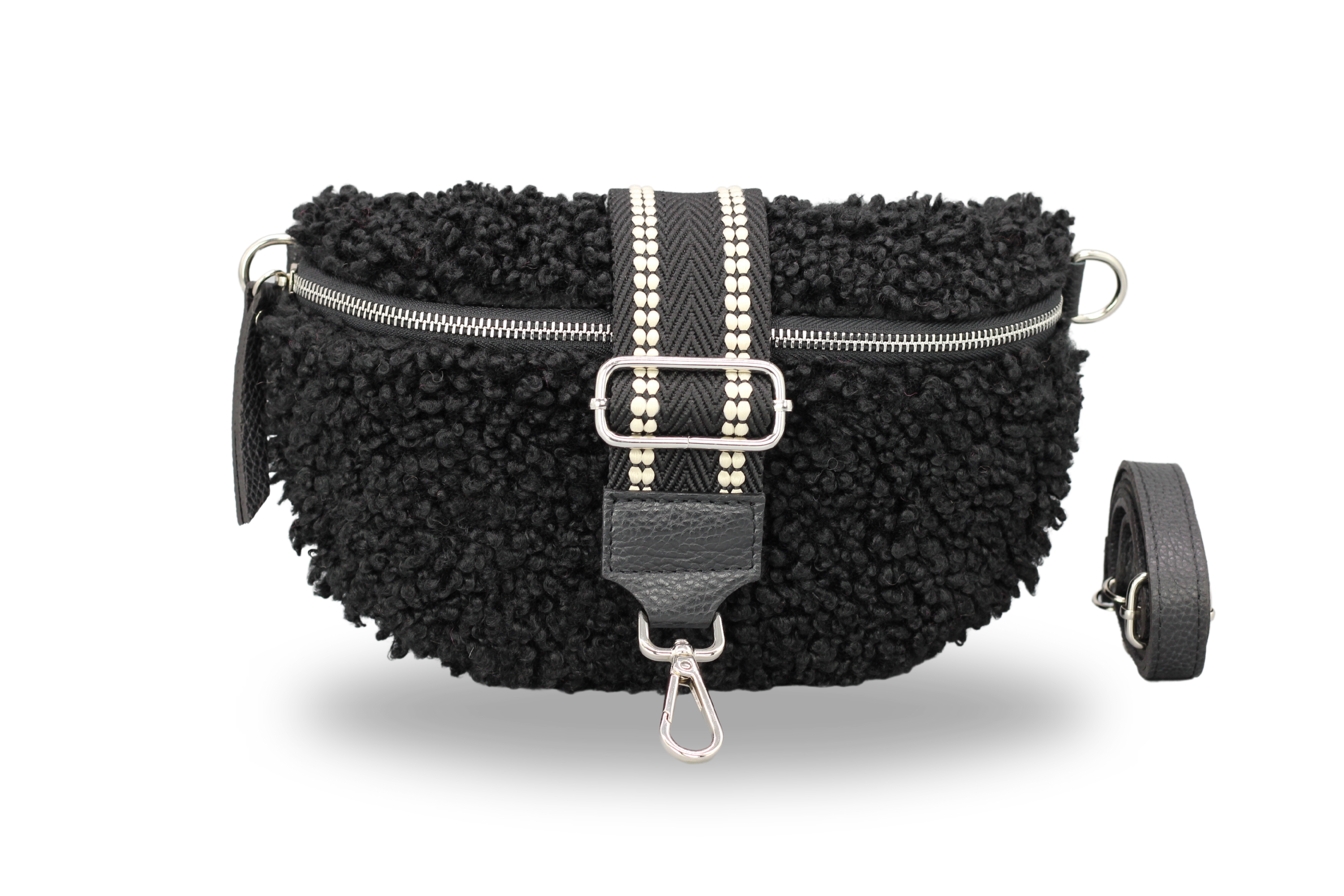 Teddy - Medium Schwarz (Silber)