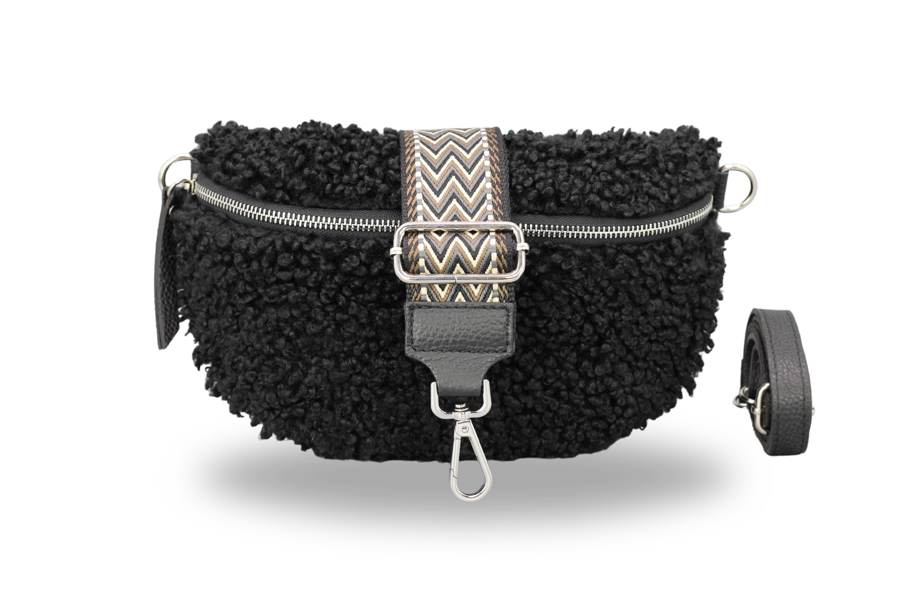 Teddy - Medium Schwarz (Silber)