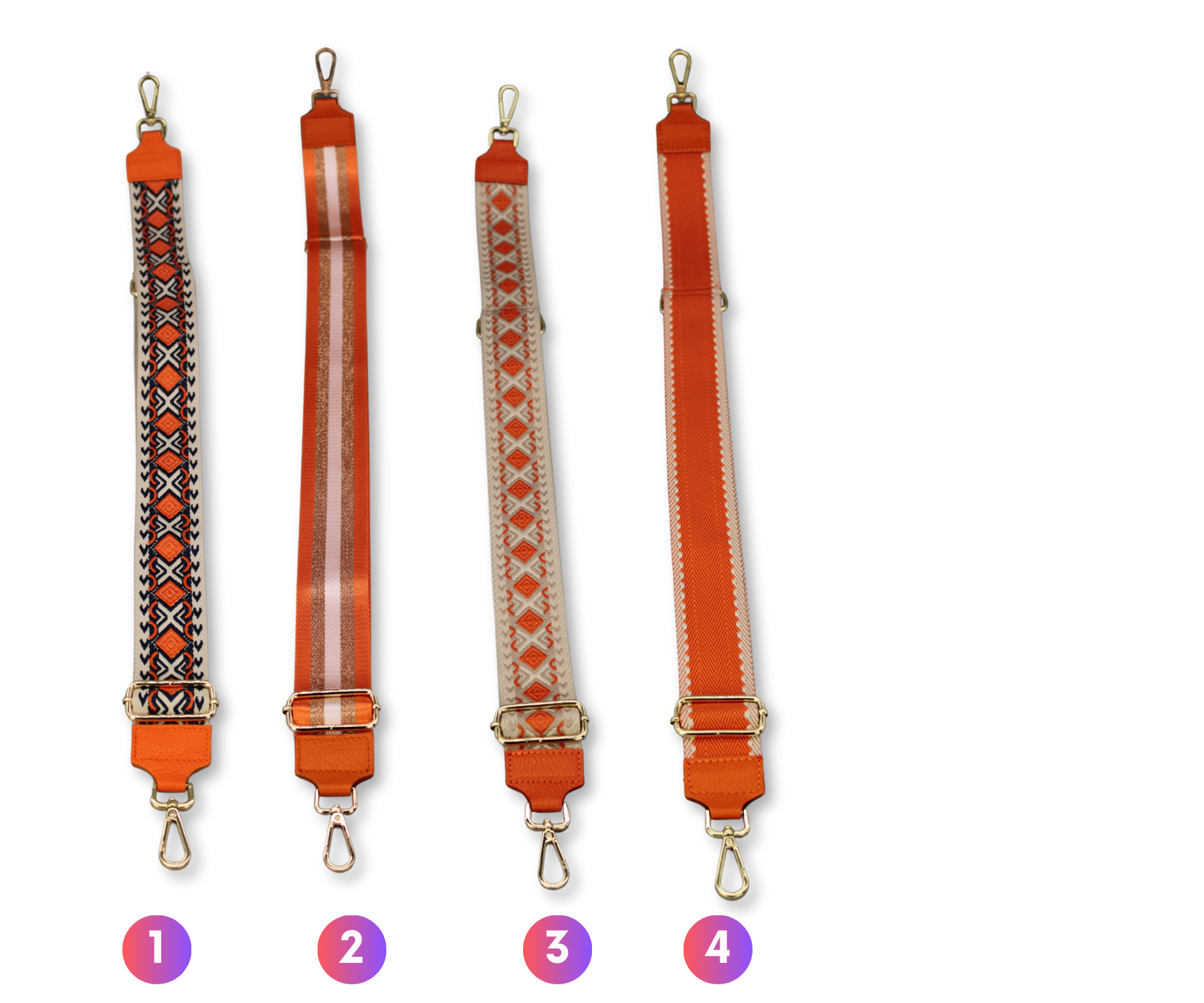 Taschenriemen - Orange (Gold)