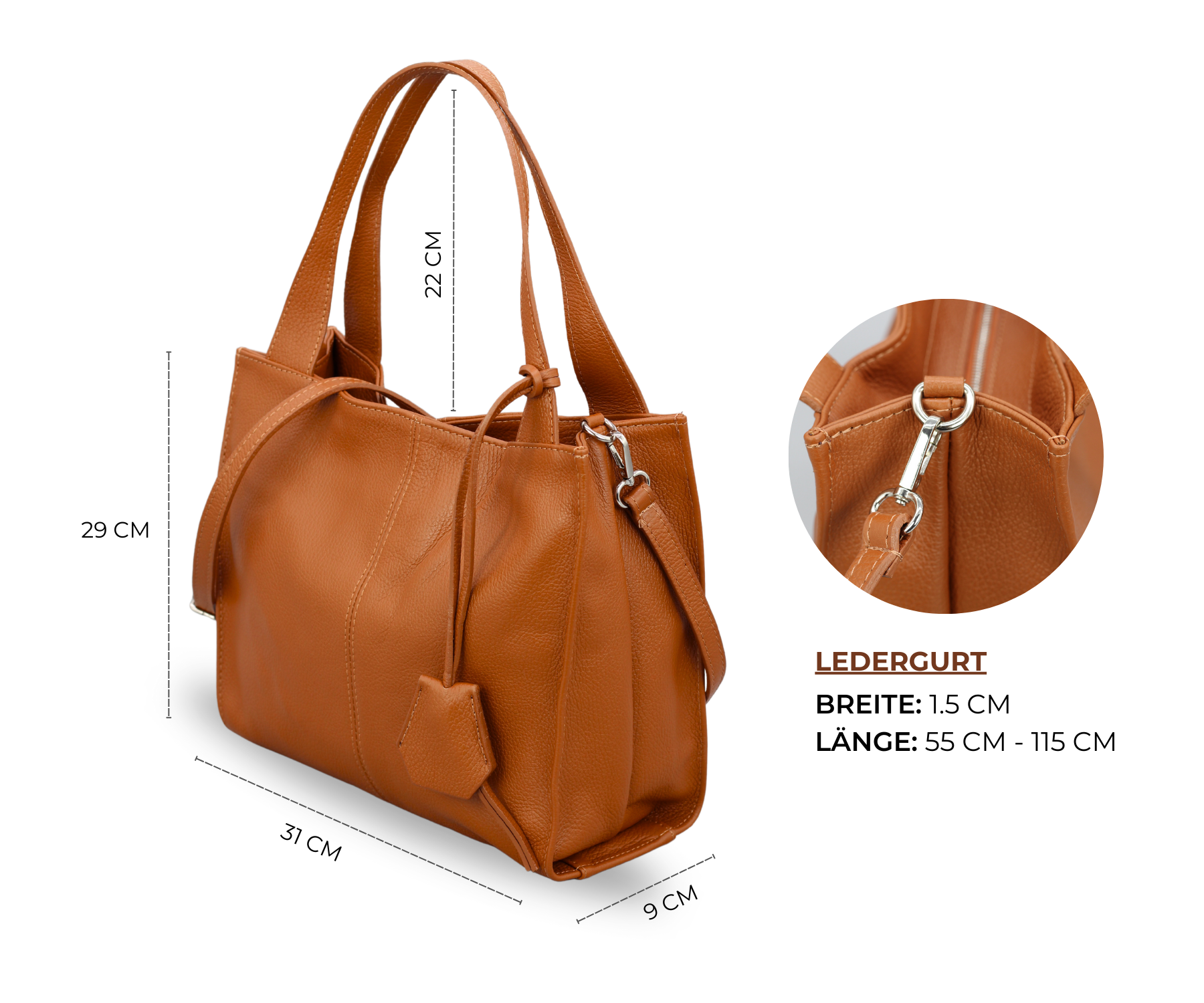 Sienna - Cognac Brown