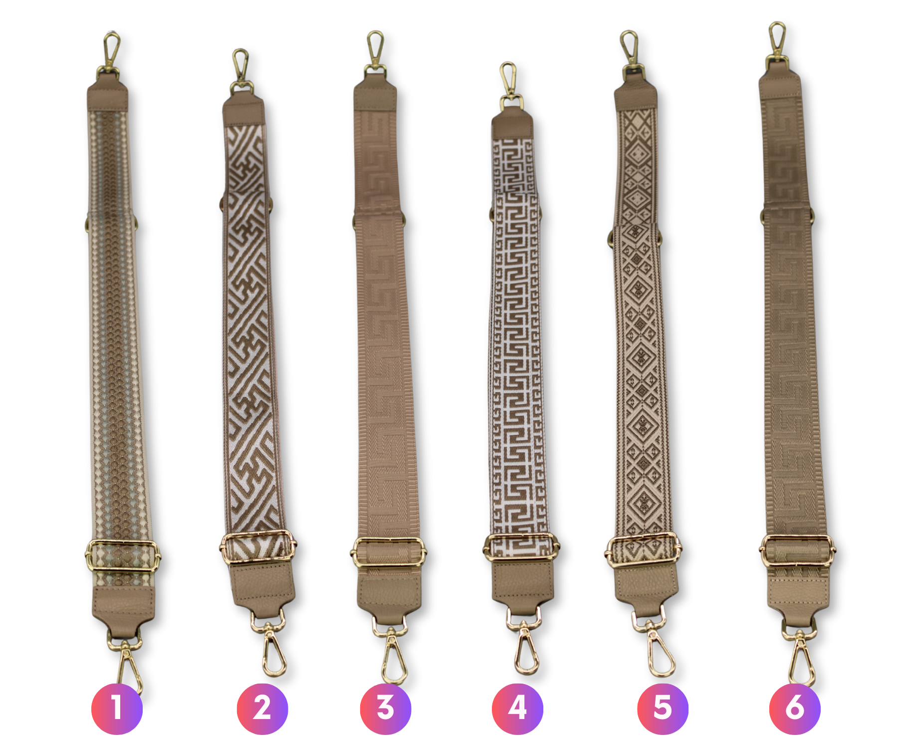Taschenriemen - Taupe (Gold)