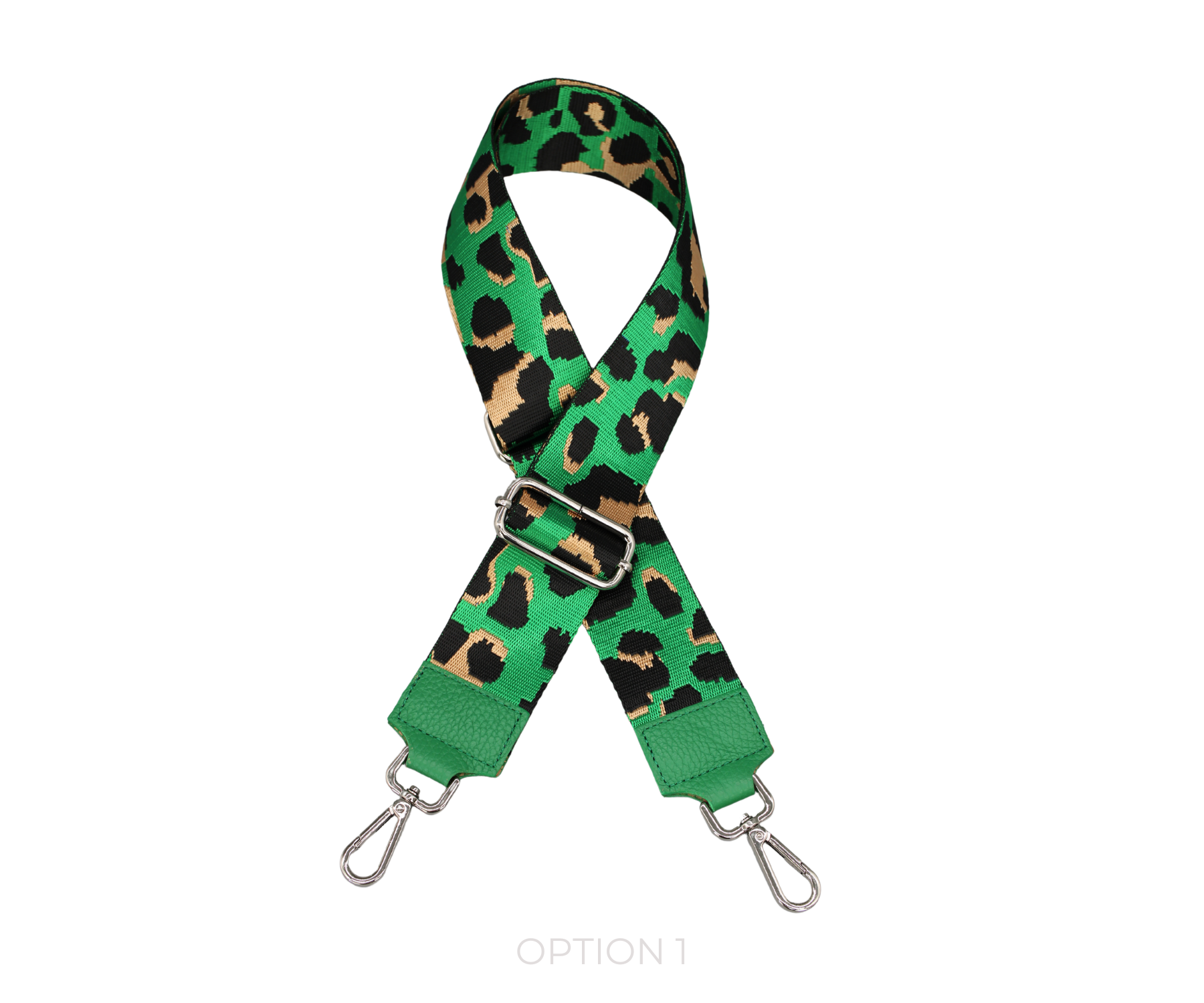 Taschenriemen - Grün (Silber)