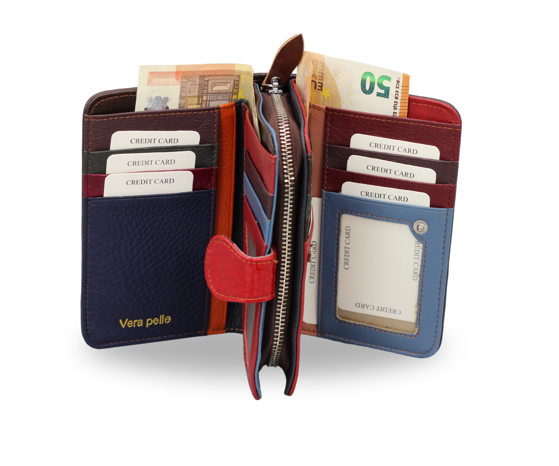 Buntes Portemonnaie Kurz