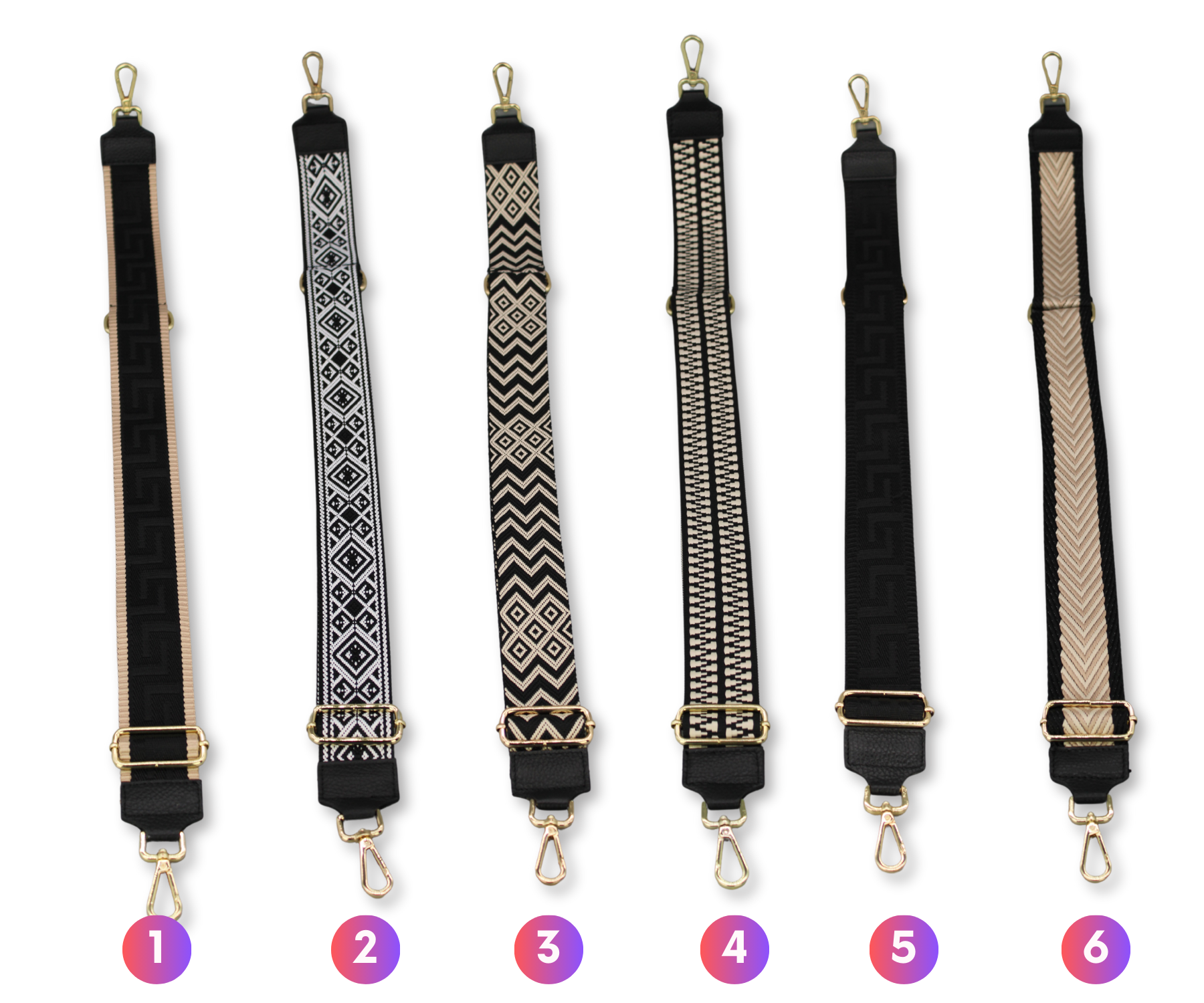 Taschenriemen - Schwarz(Gold)