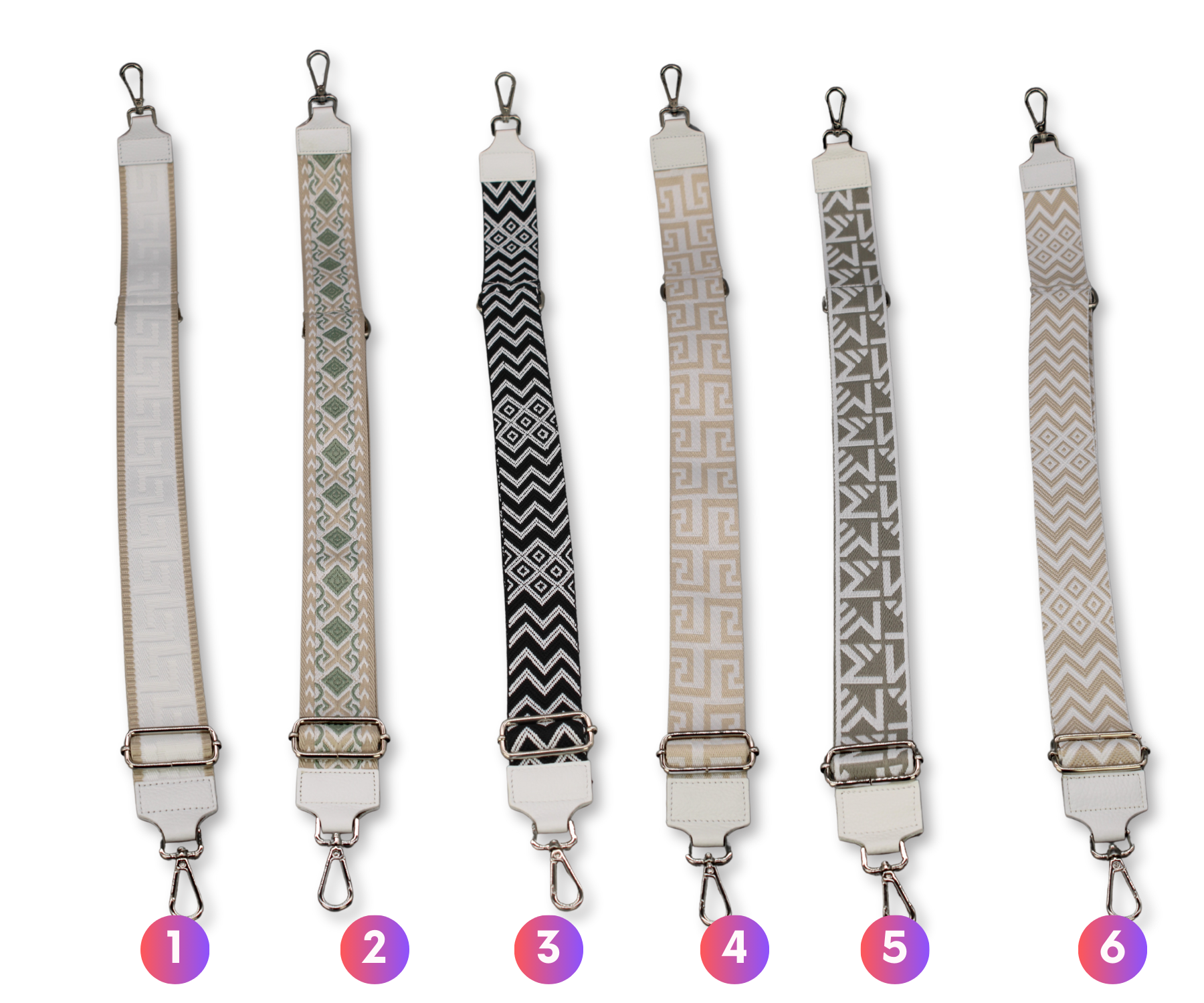 Taschenriemen - Weiss (Silber)