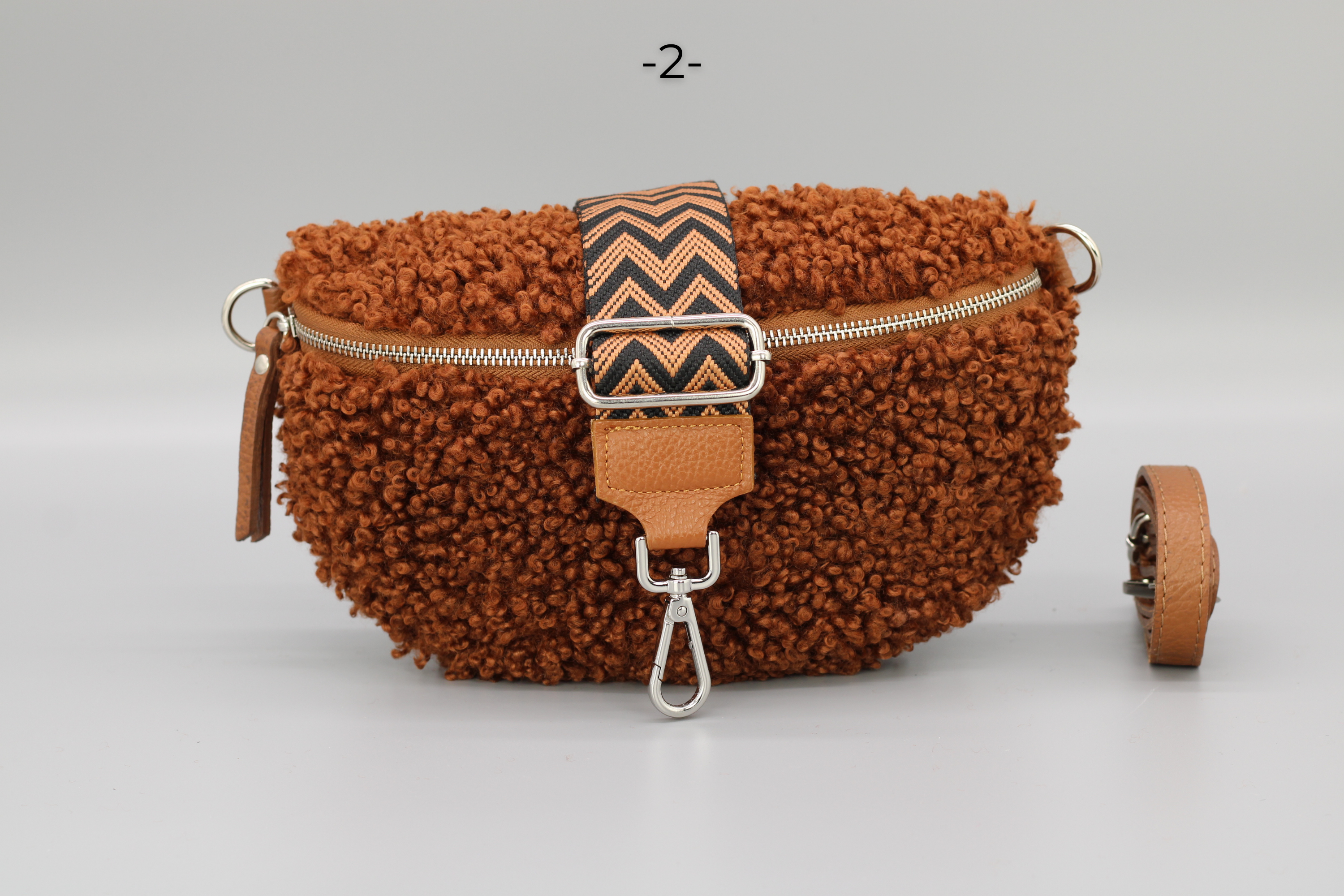 Teddy - Medium Cognac Braun (Silber)