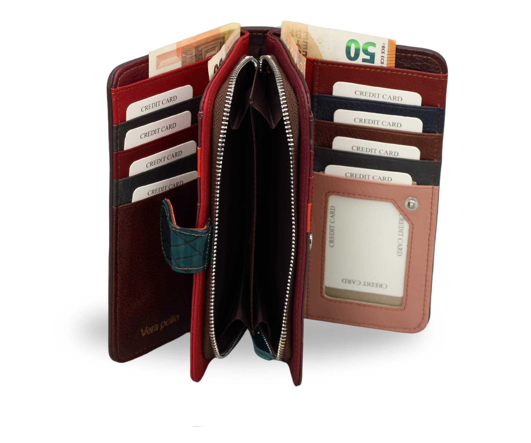 Buntes Portemonnaie Lang