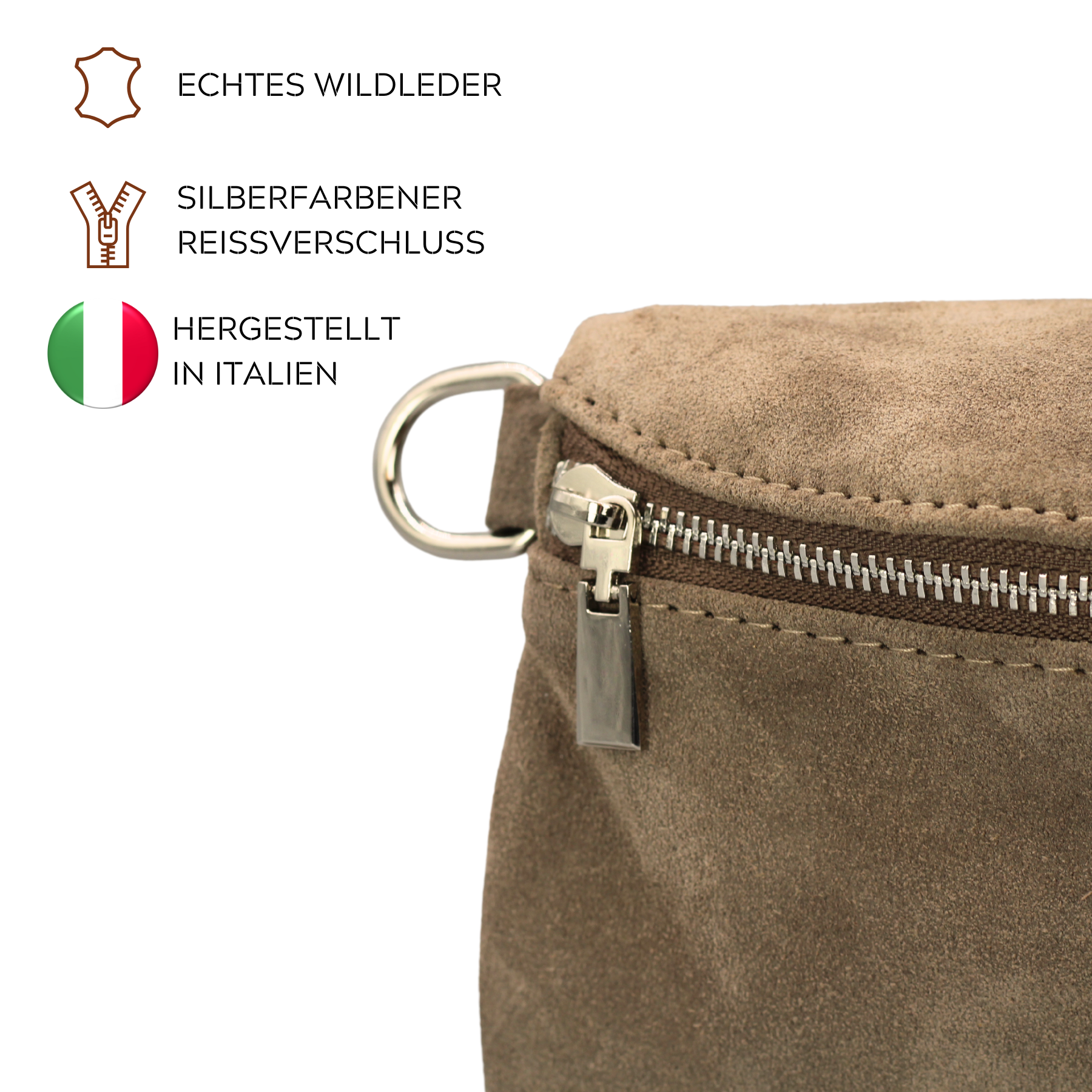 Afia Suede - Dunkeltaupe