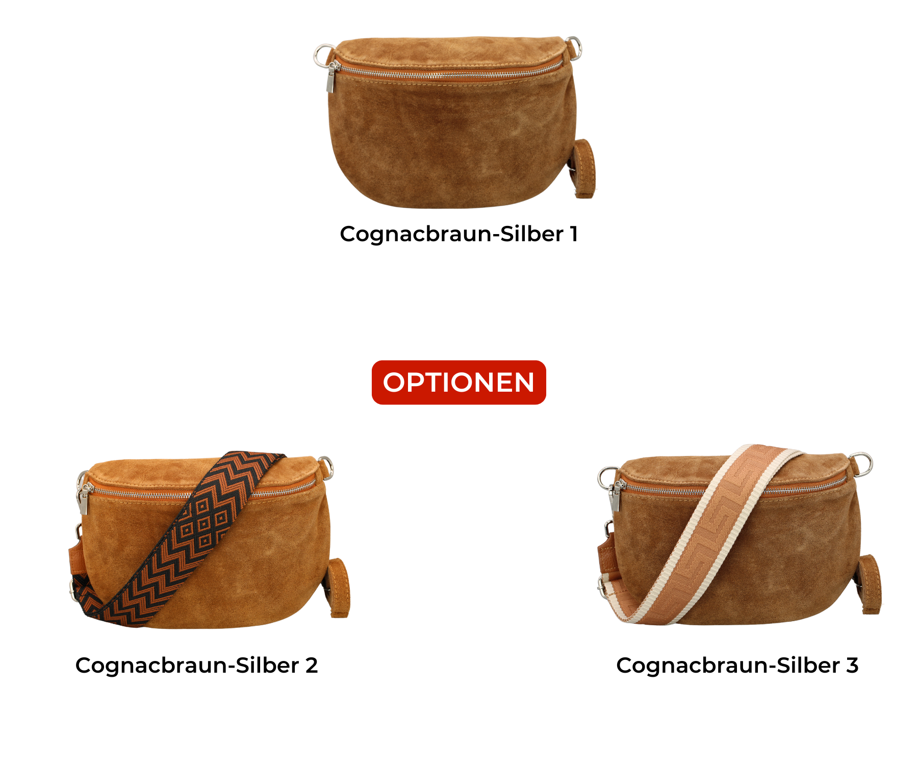 Afia Suede - Cognac Braun