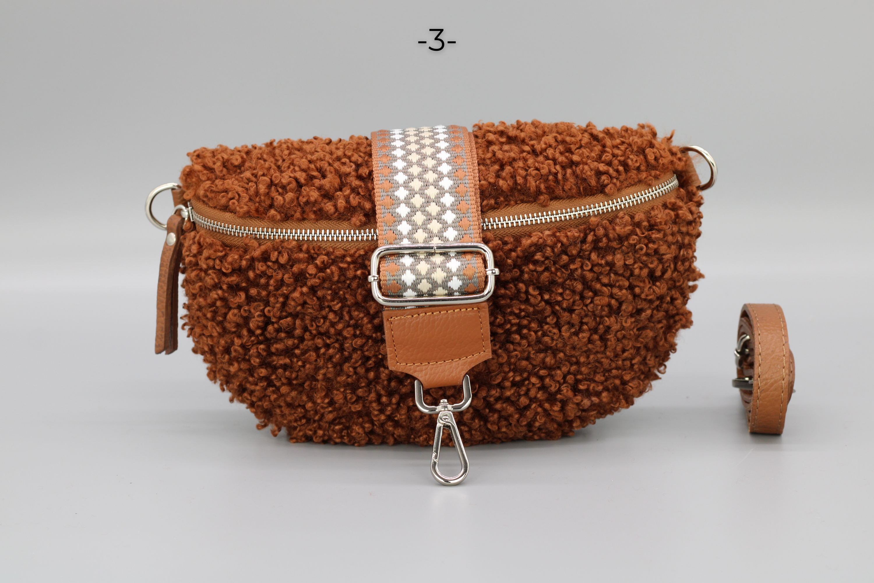 Teddy - Medium Cognac Braun (Silber)