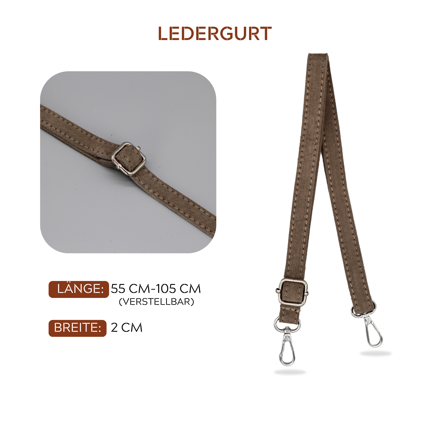 Afia Suede - Dunkeltaupe