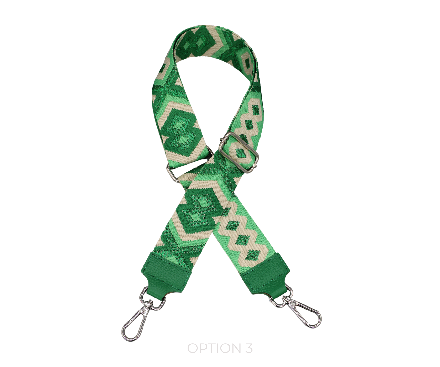 Taschenriemen - Grün (Silber)