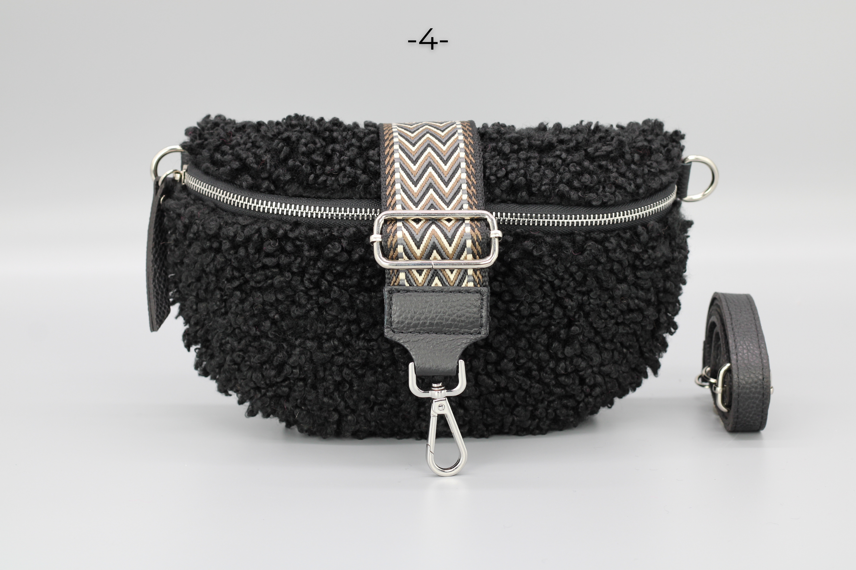 Teddy - Medium Schwarz (Silber)