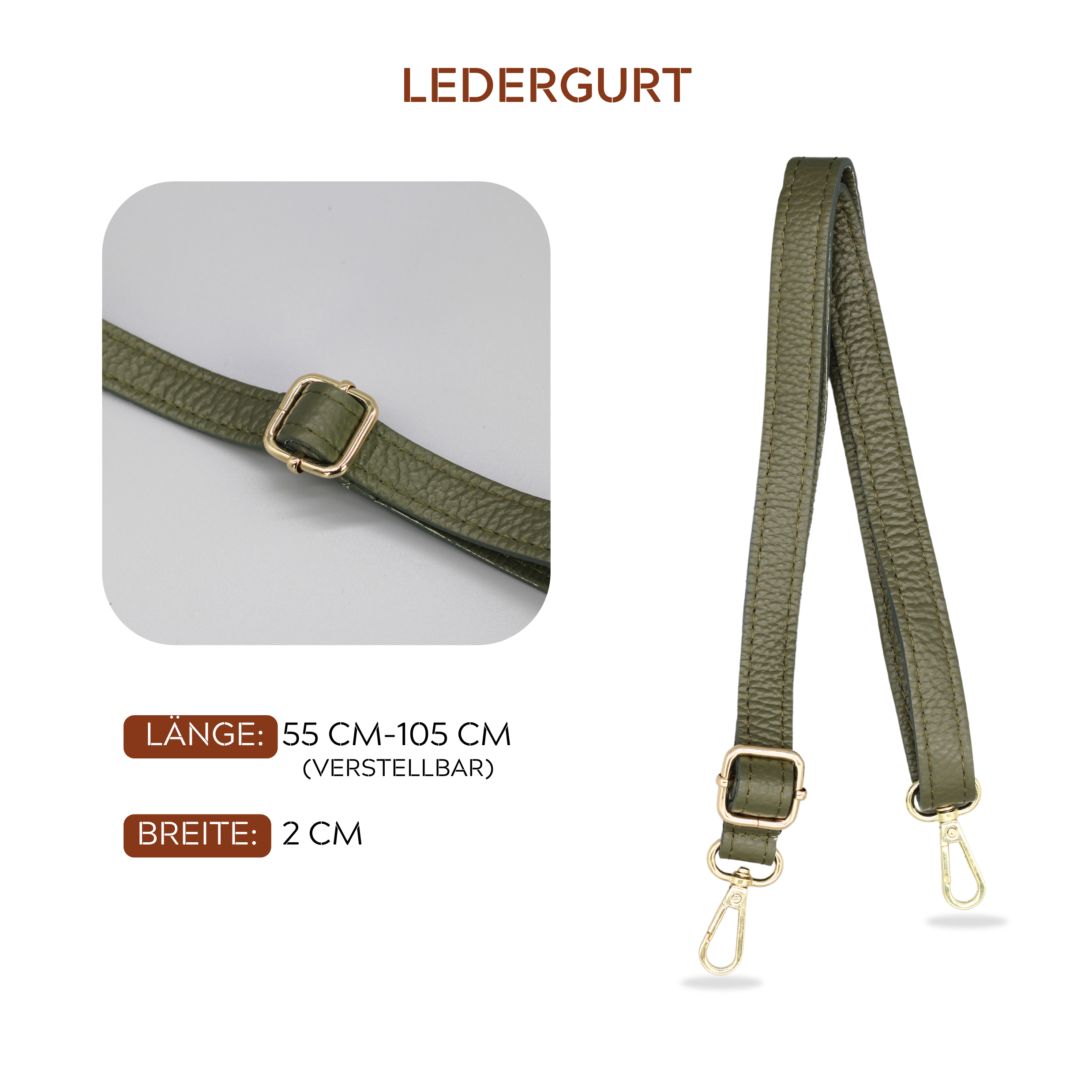 Afia - Khaki (Gold)