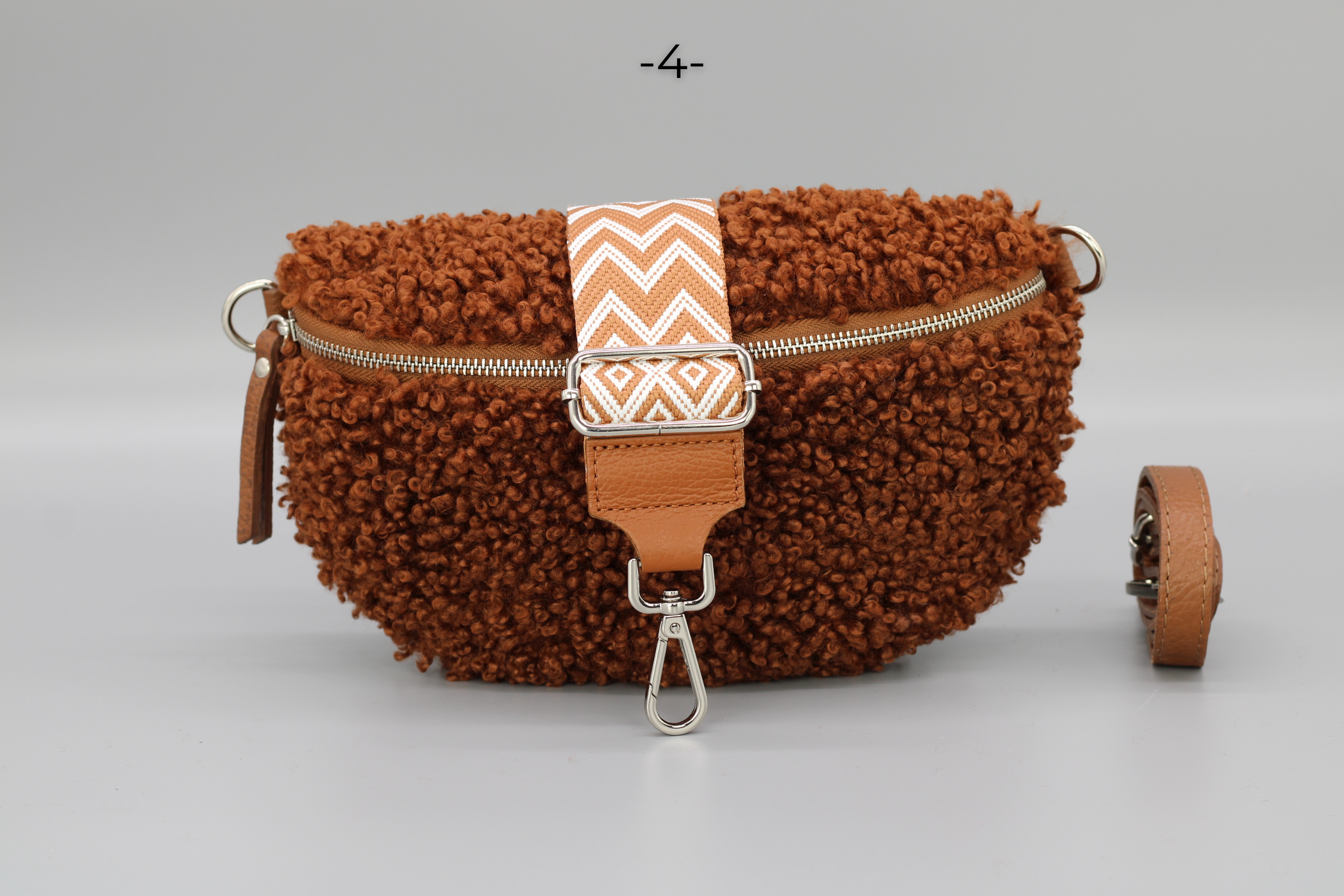 Teddy - Medium Cognac Braun (Silber)