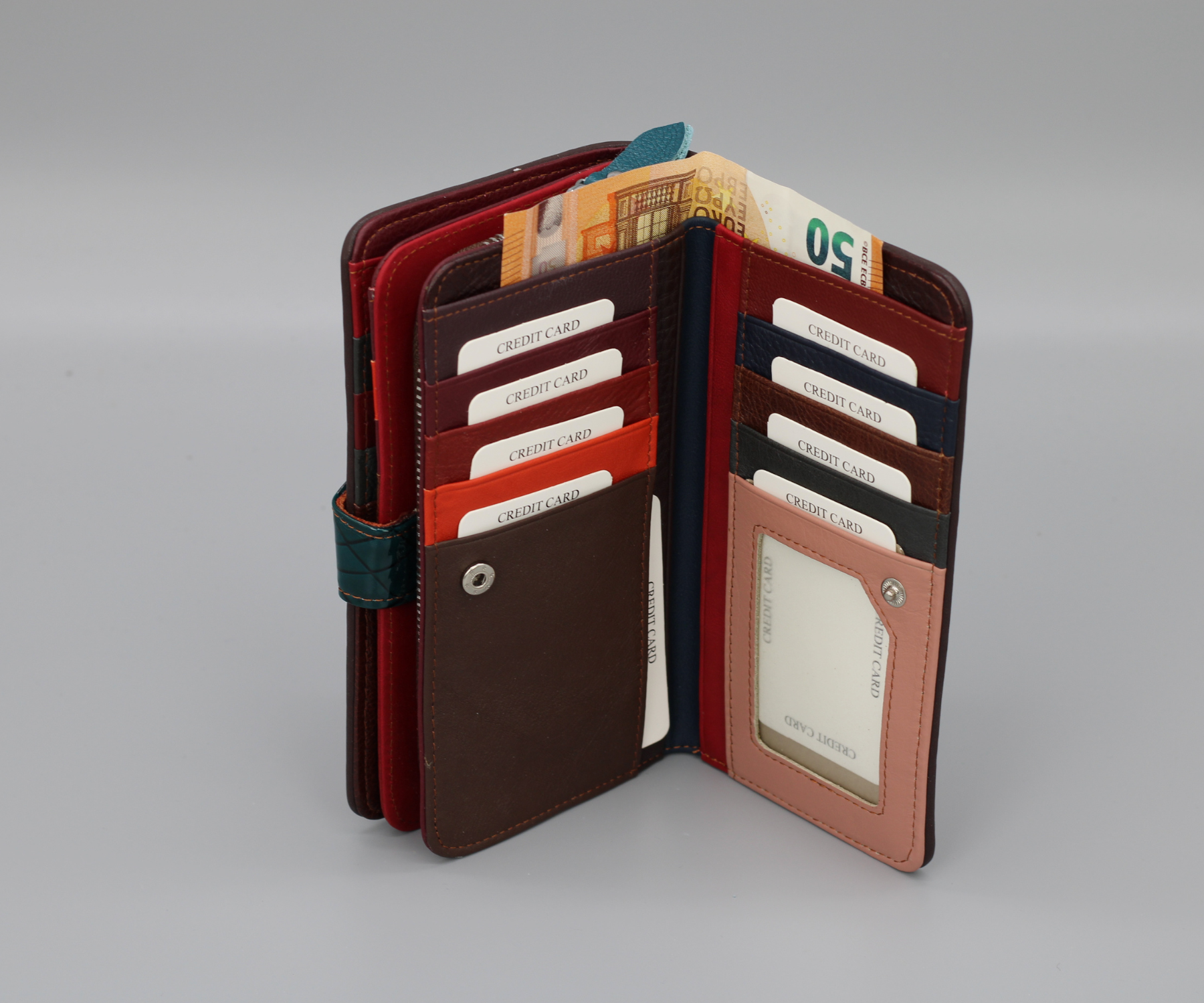 Buntes Portemonnaie Lang