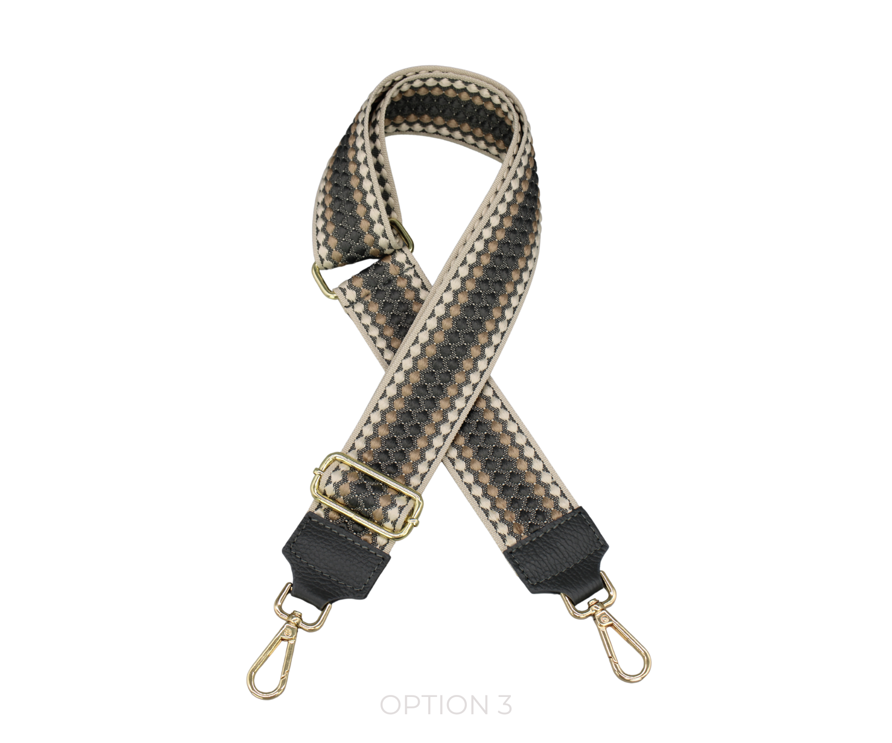Taschenriemen - Dunkelgrau (Gold)