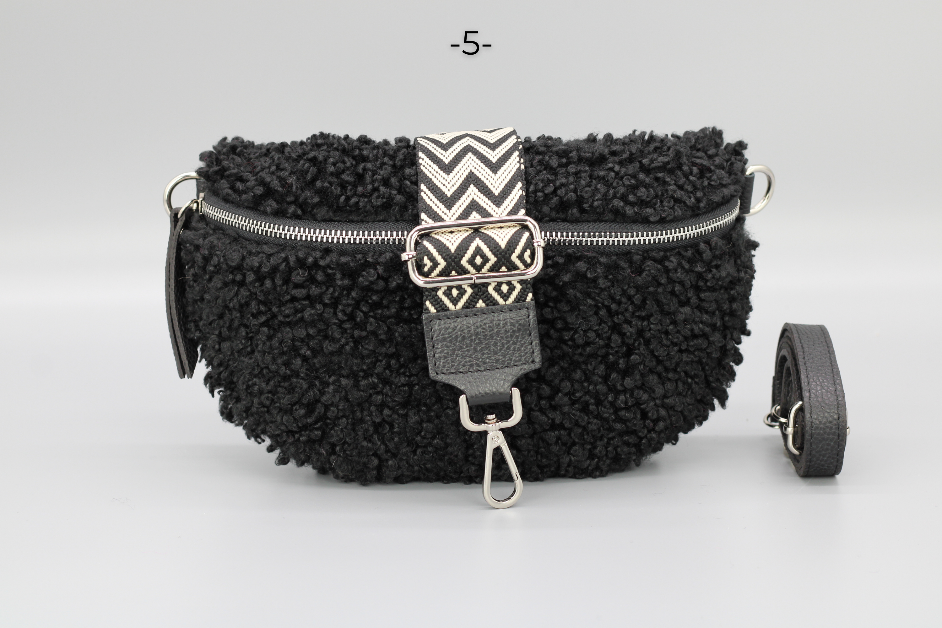 Teddy - Medium Schwarz (Silber)