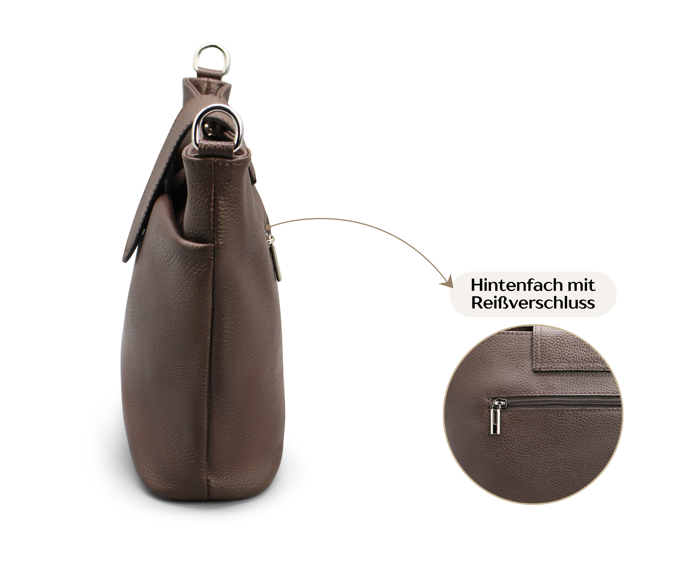 Ellie - Cognac Brown