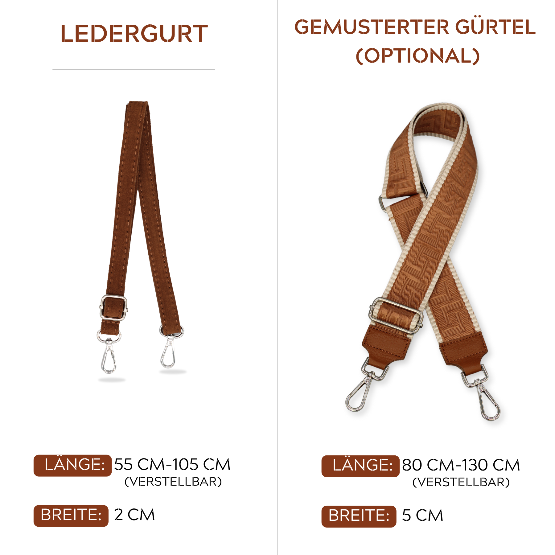 Afia Suede - Cognac Braun