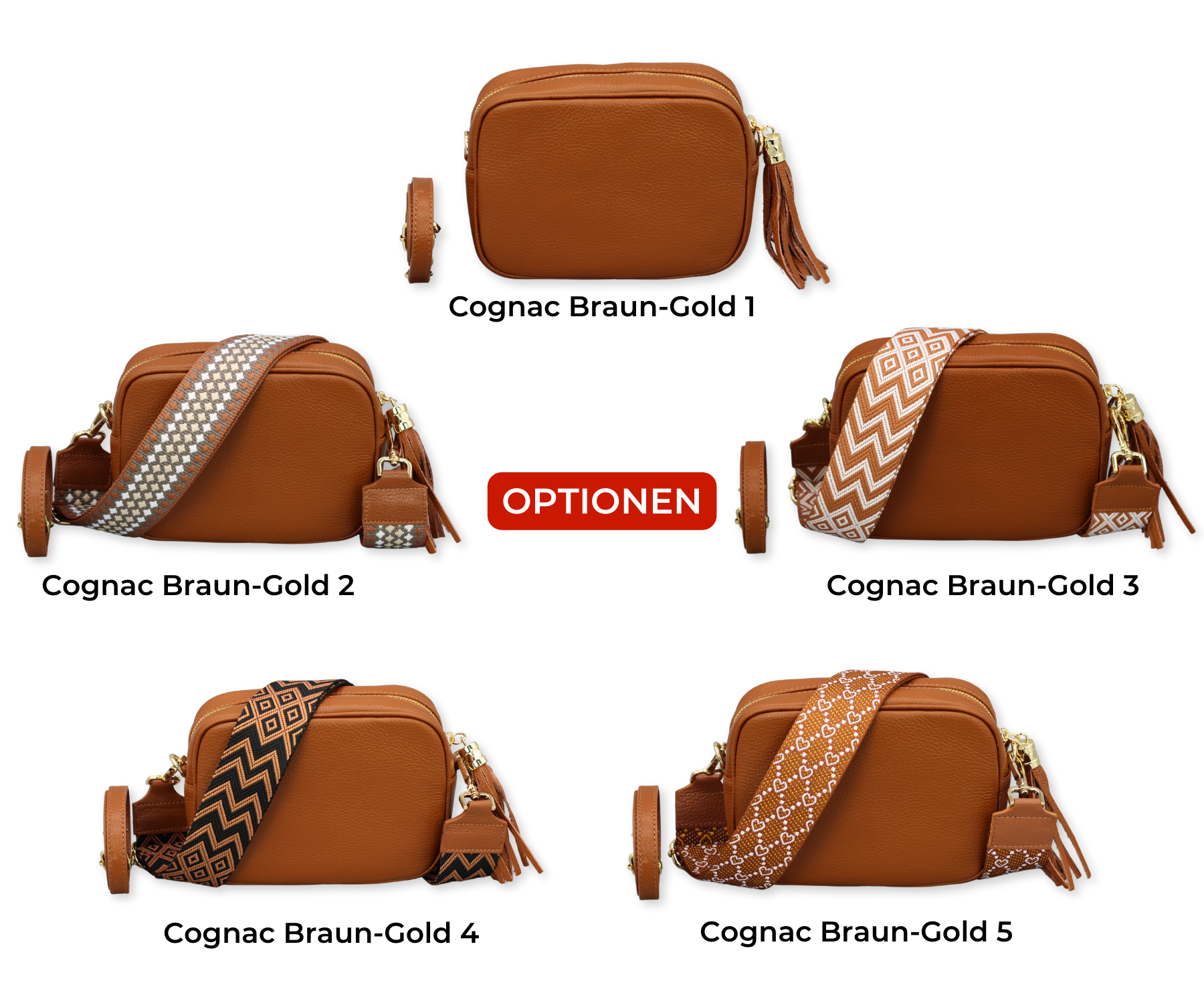 Kira - Cognac Braun (Gold)
