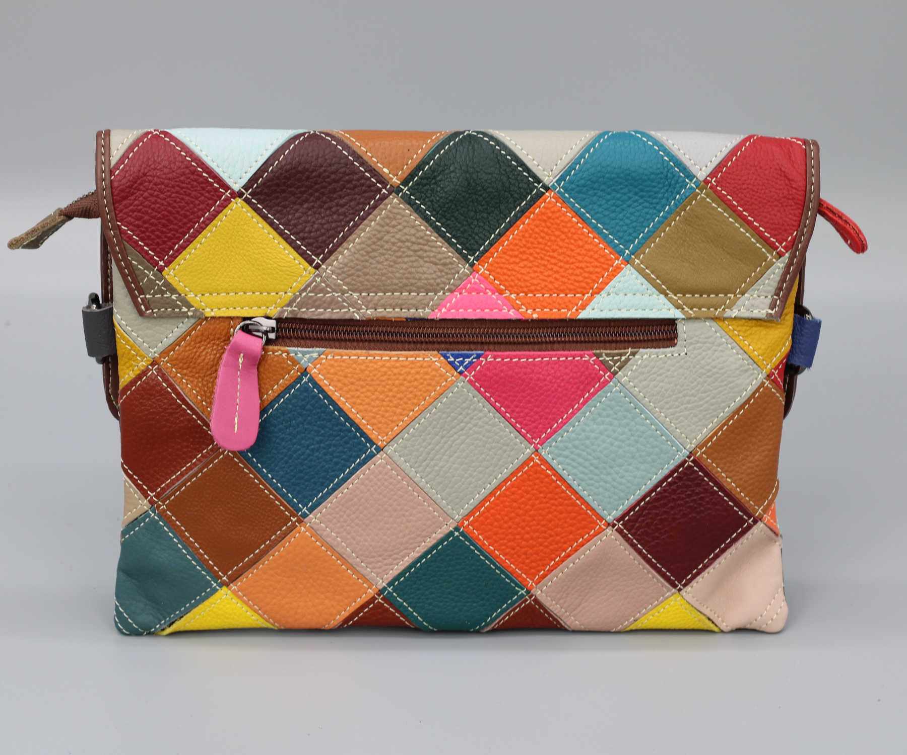 Bunte Schlanke Tasche mit Deckel