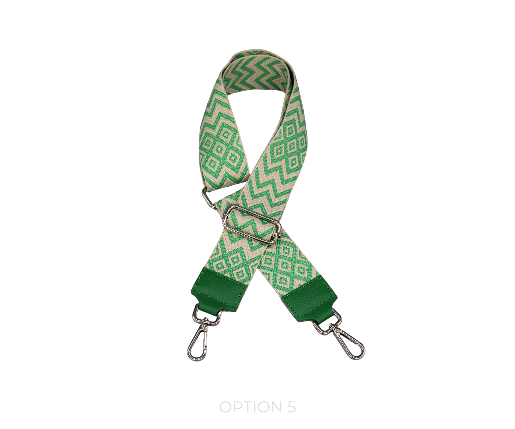Taschenriemen - Grün (Silber)