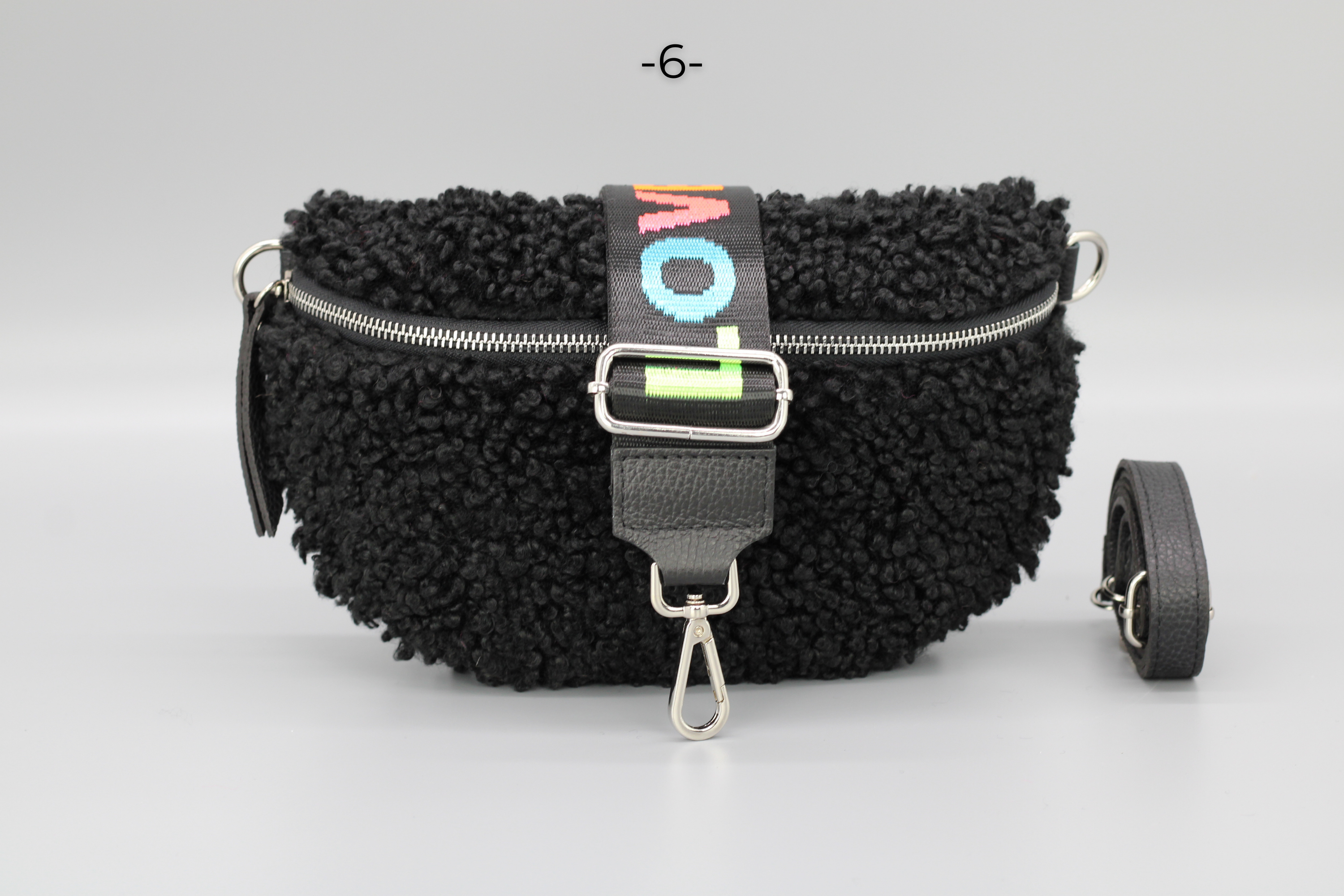 Teddy - Medium Schwarz (Silber)