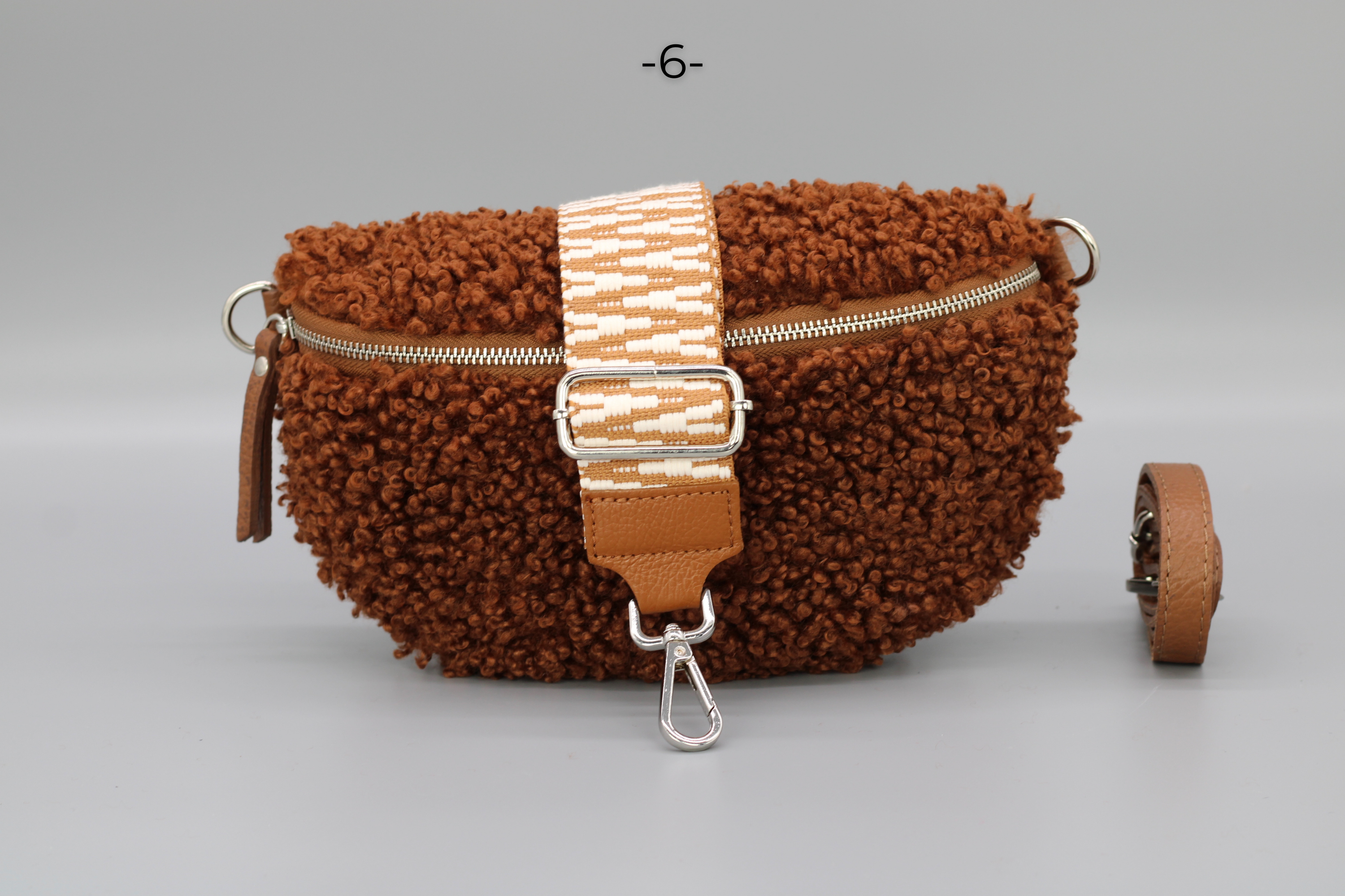 Teddy - Medium Cognac Braun (Silber)