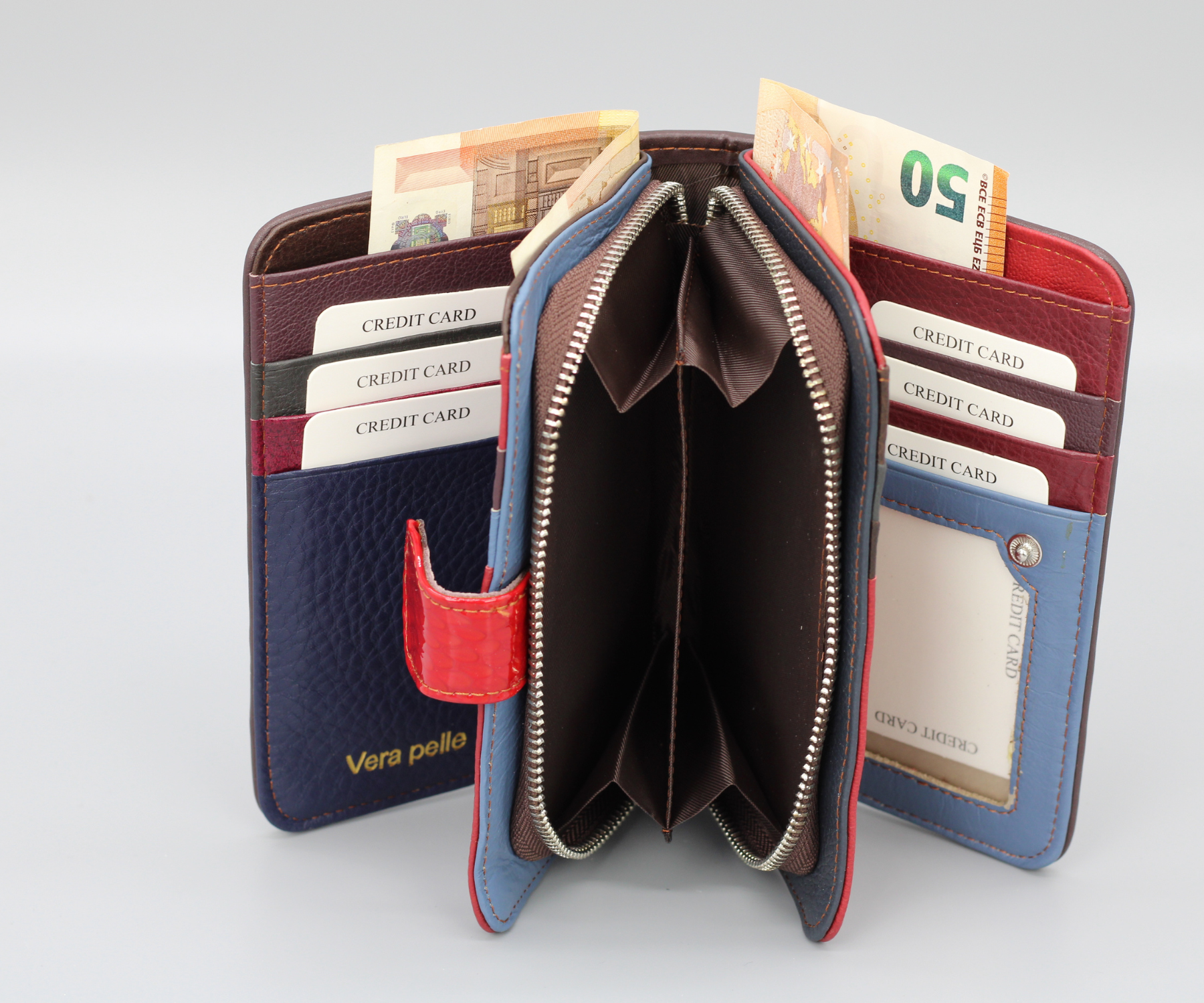 Buntes Portemonnaie Kurz