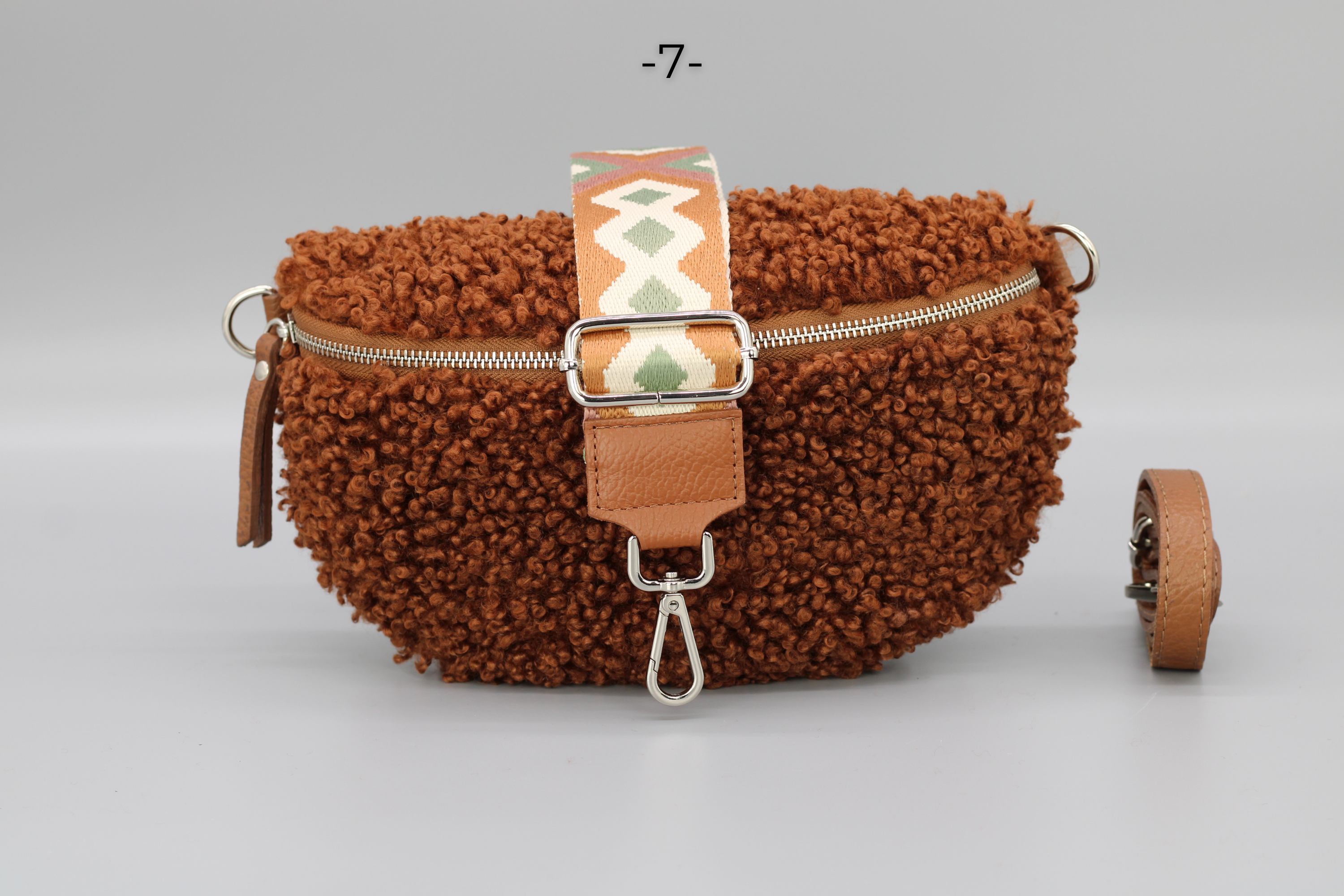 Teddy - Medium Cognac Braun (Silber)