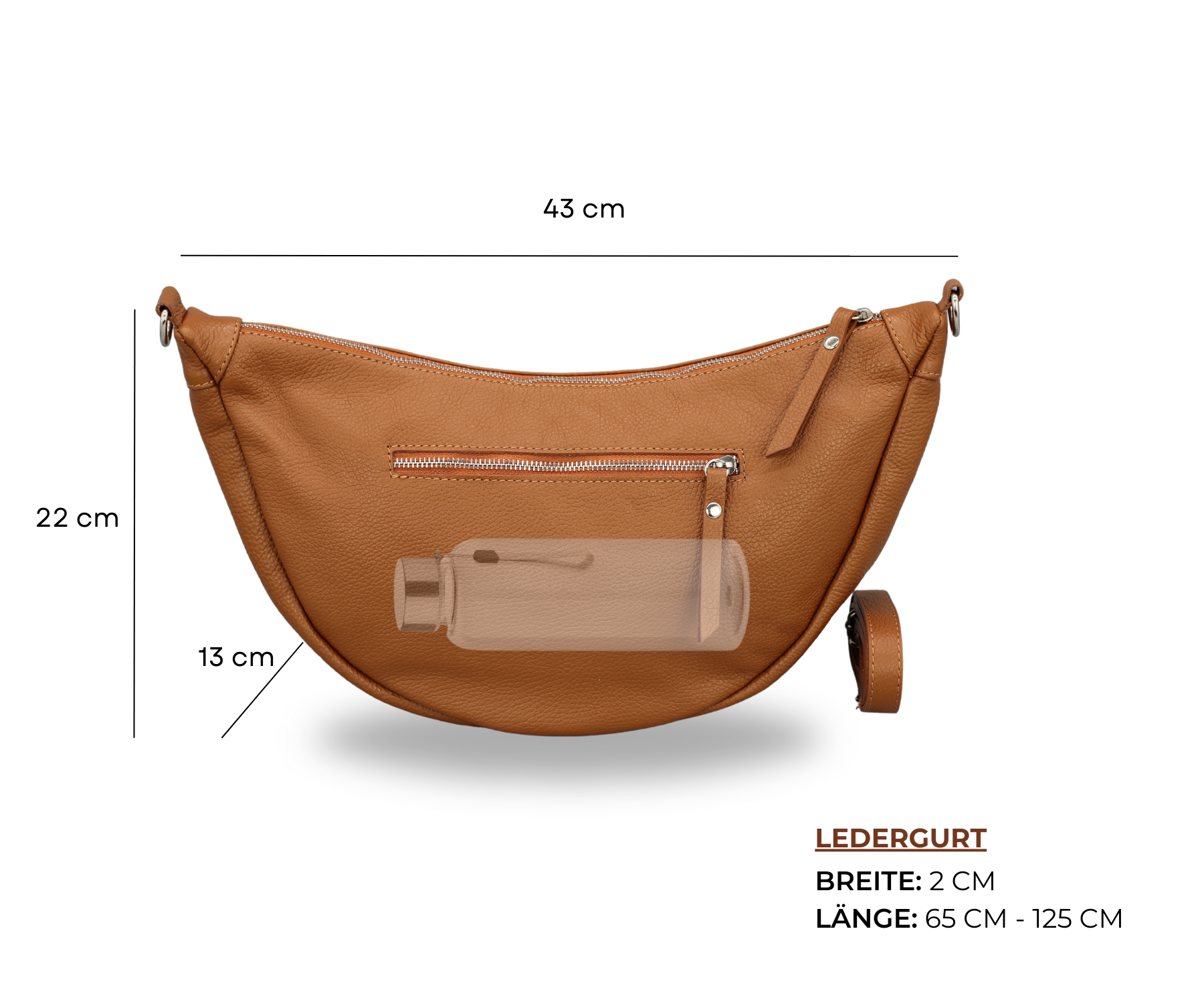 Petra XL - Cognac Braun