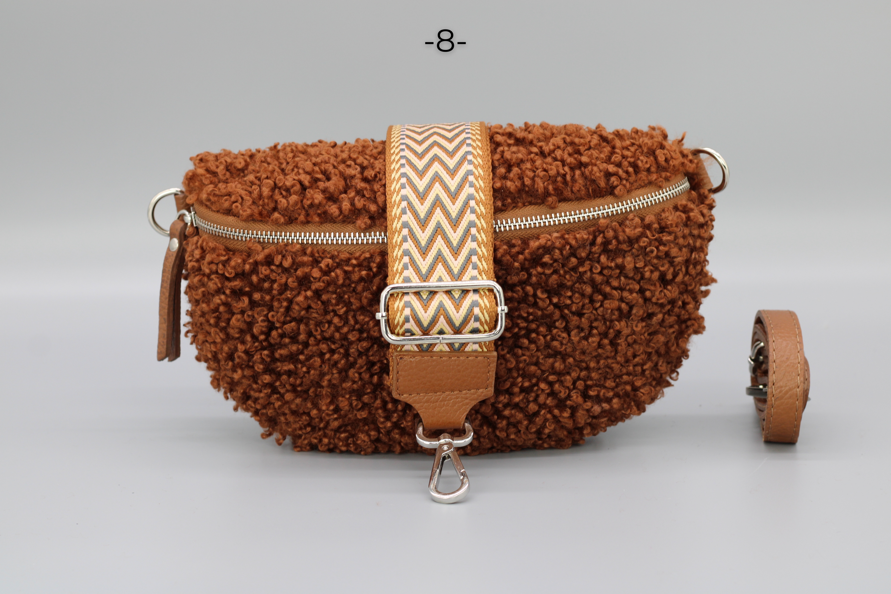 Teddy - Medium Cognac Braun (Silber)