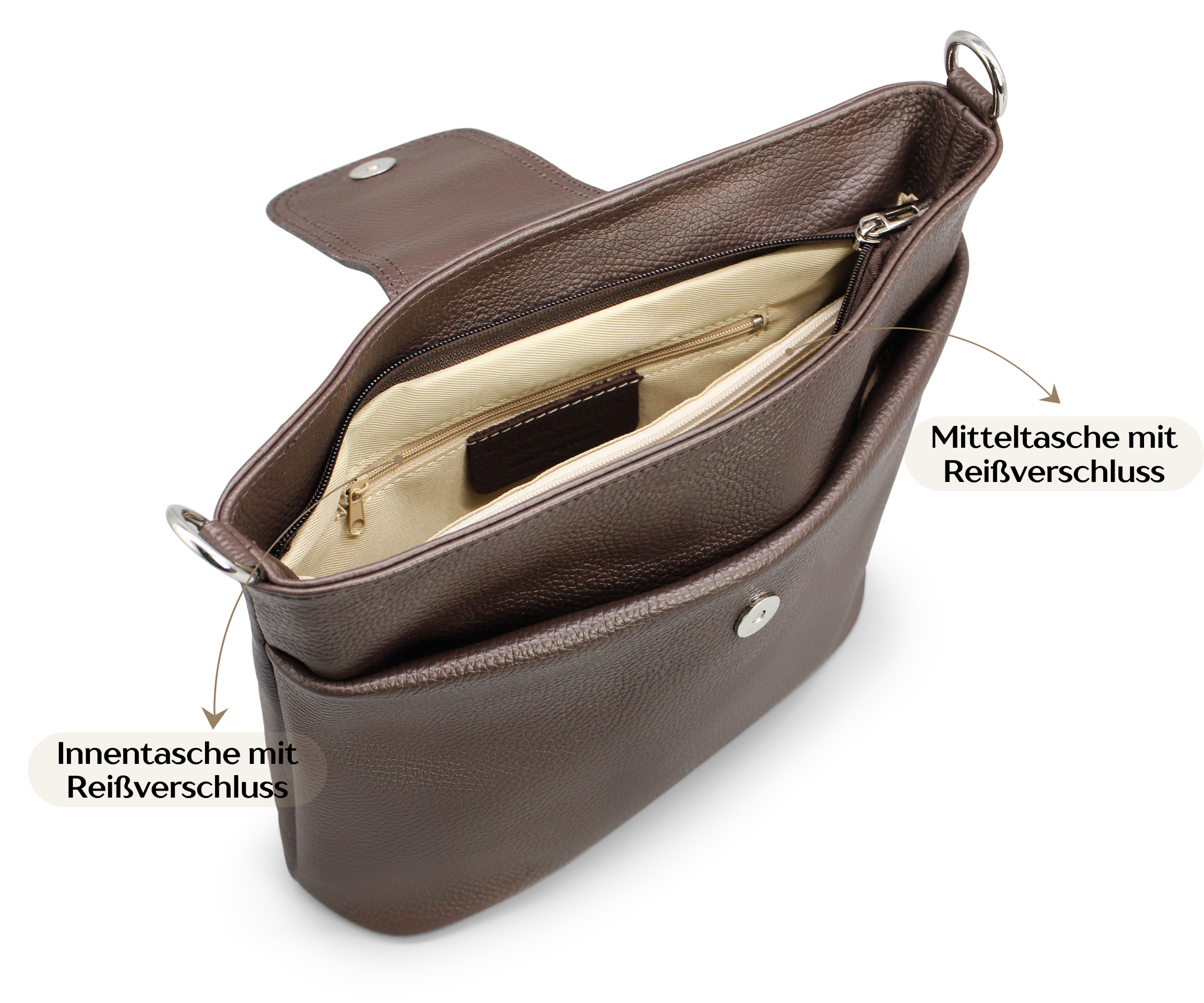 Ellie - Cognac Brown