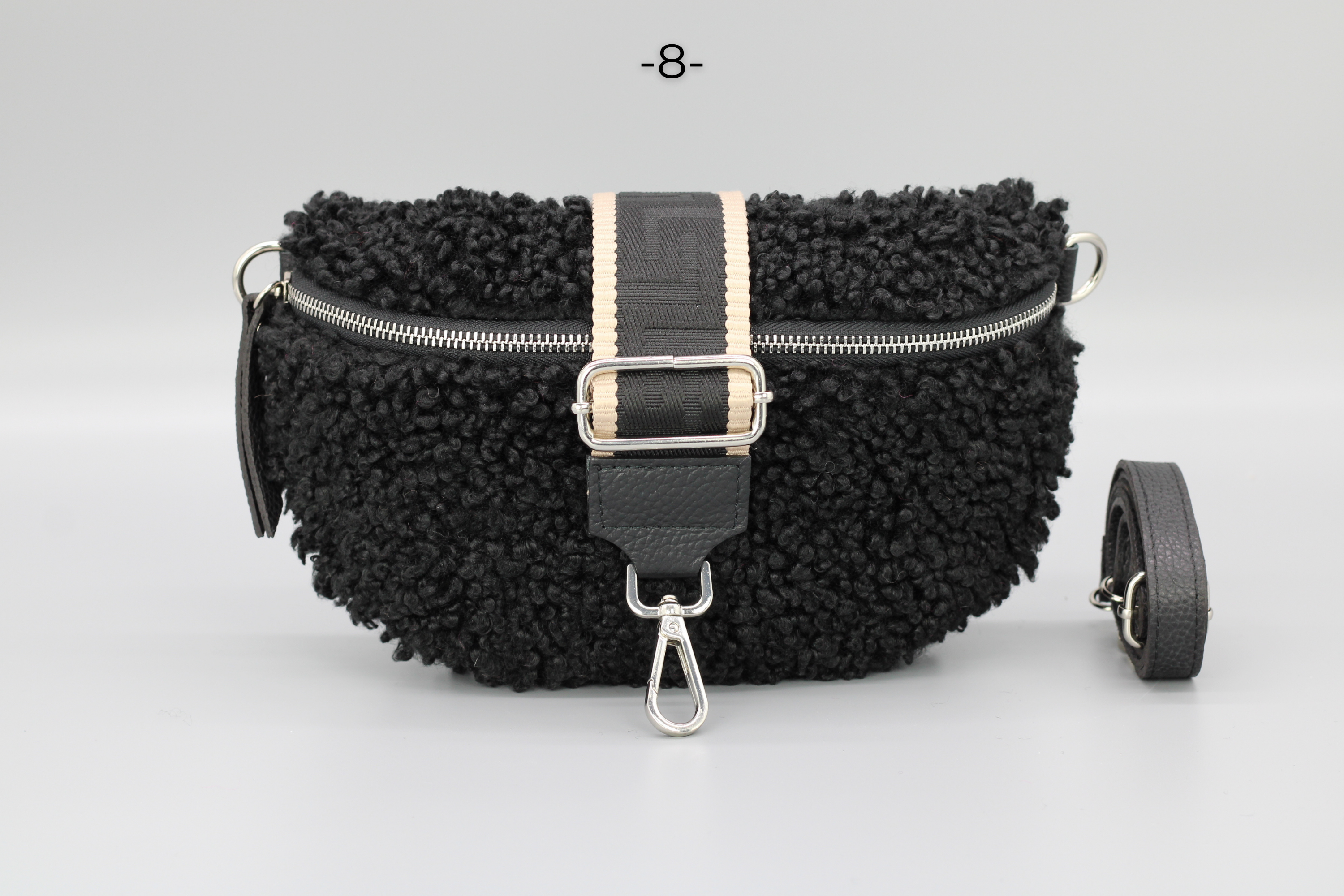 Teddy - Medium Schwarz (Silber)