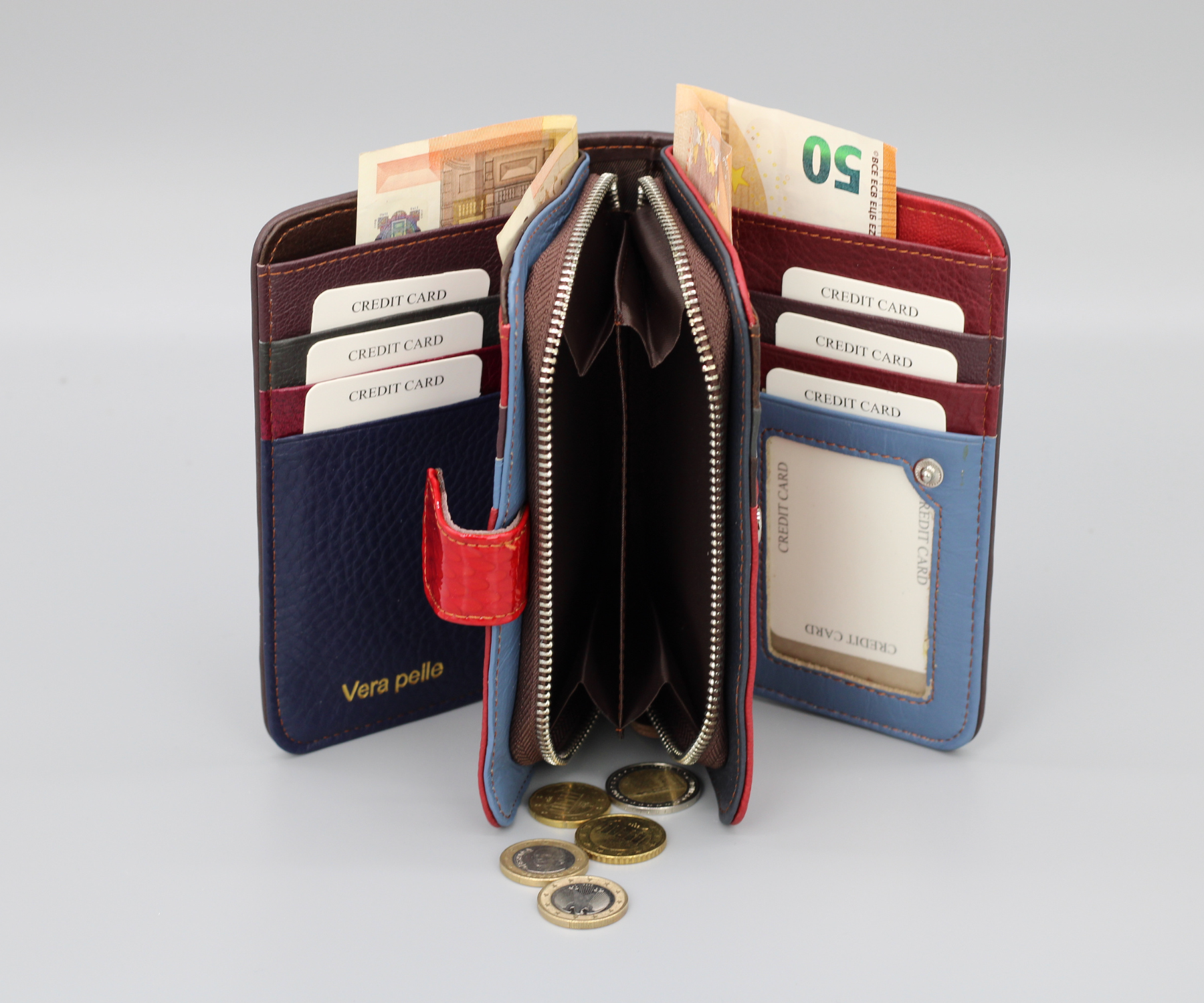 Buntes Portemonnaie Kurz