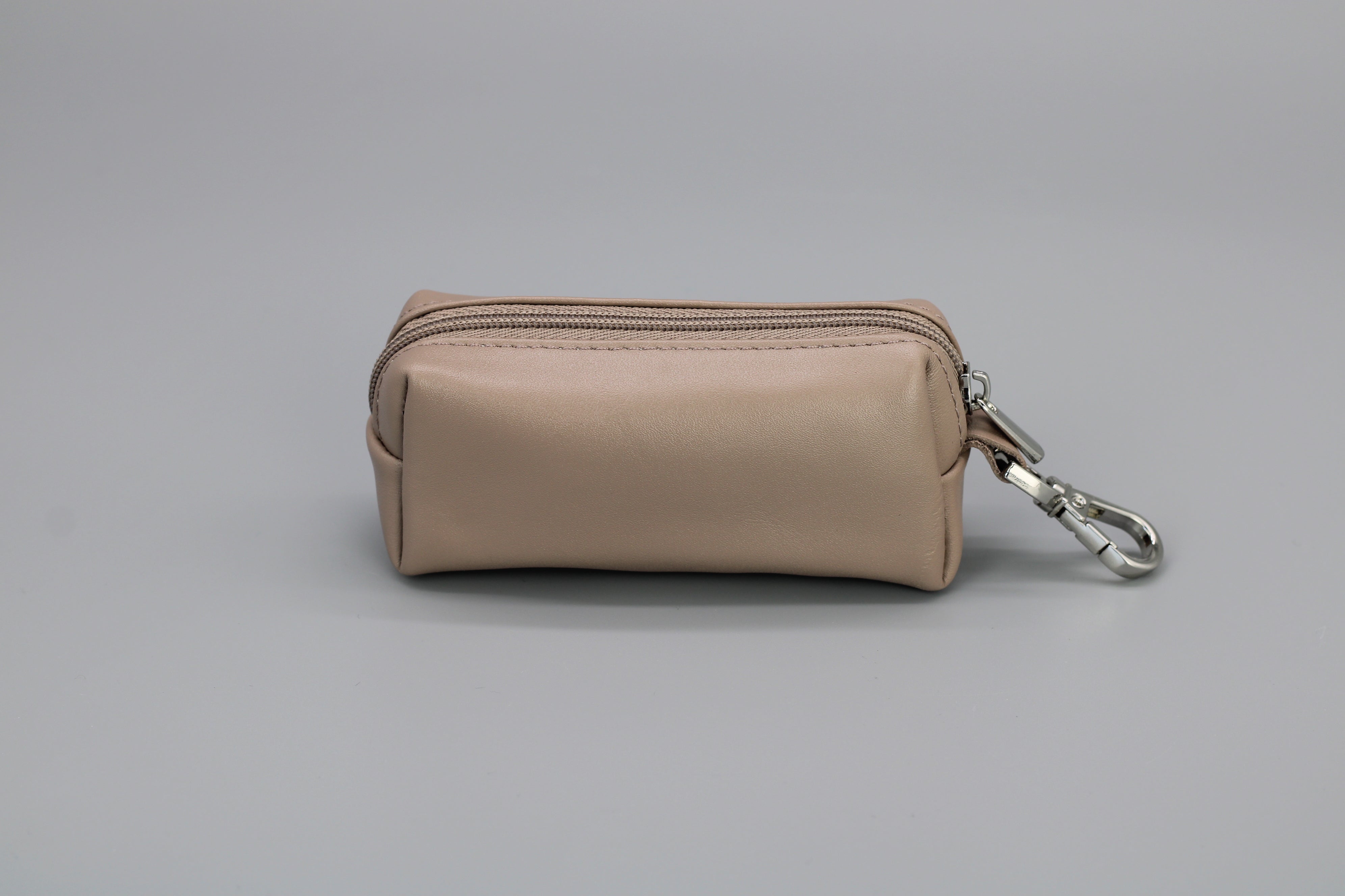Key case with money compartment - Taupe
