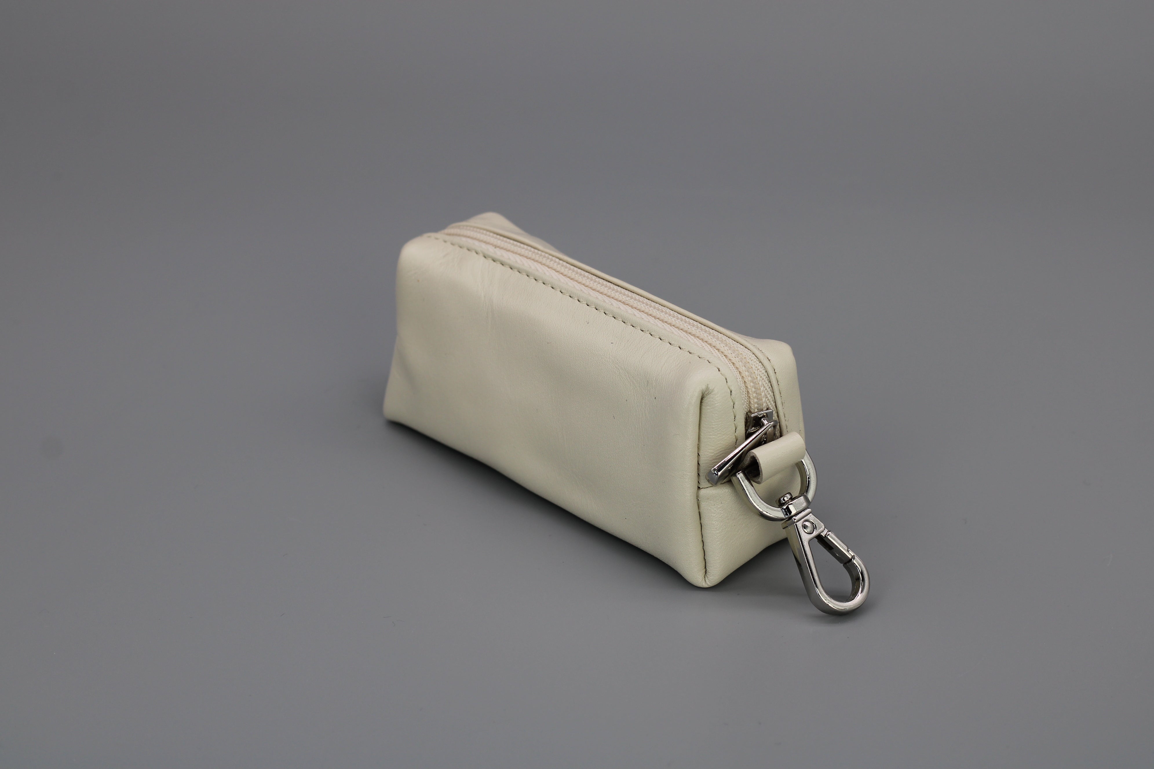 Key case with money compartment - Beige