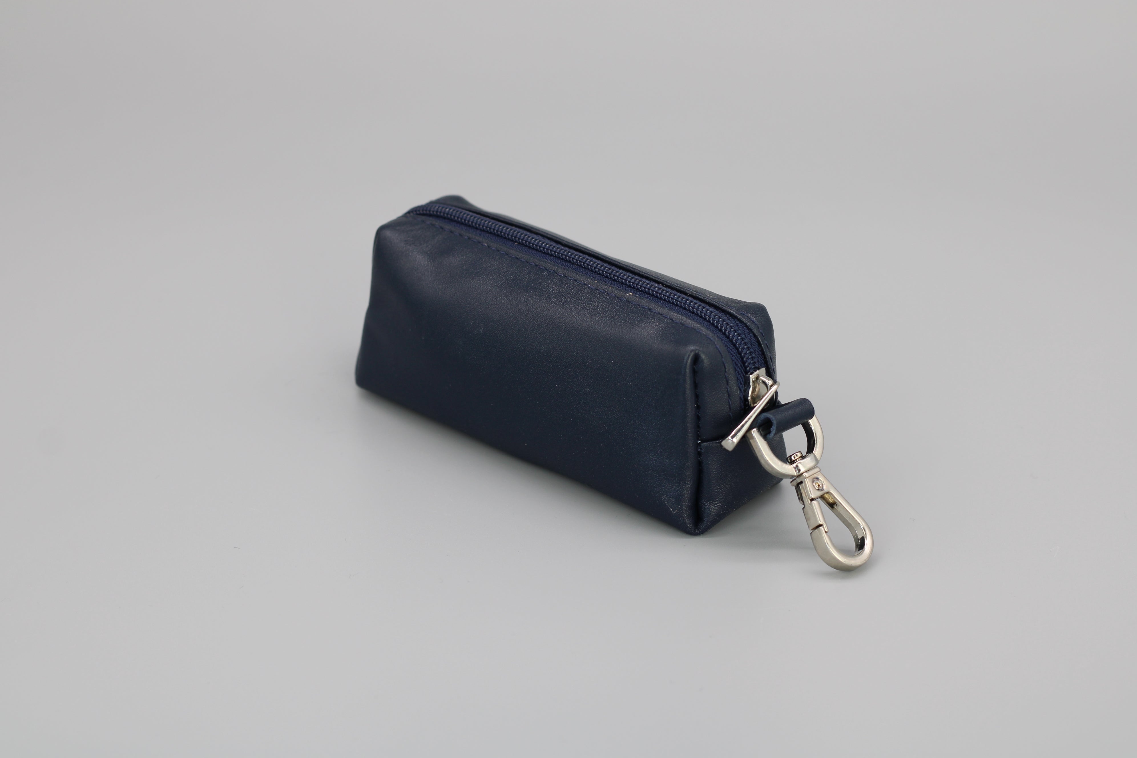 Key case with money compartment - Navy blue