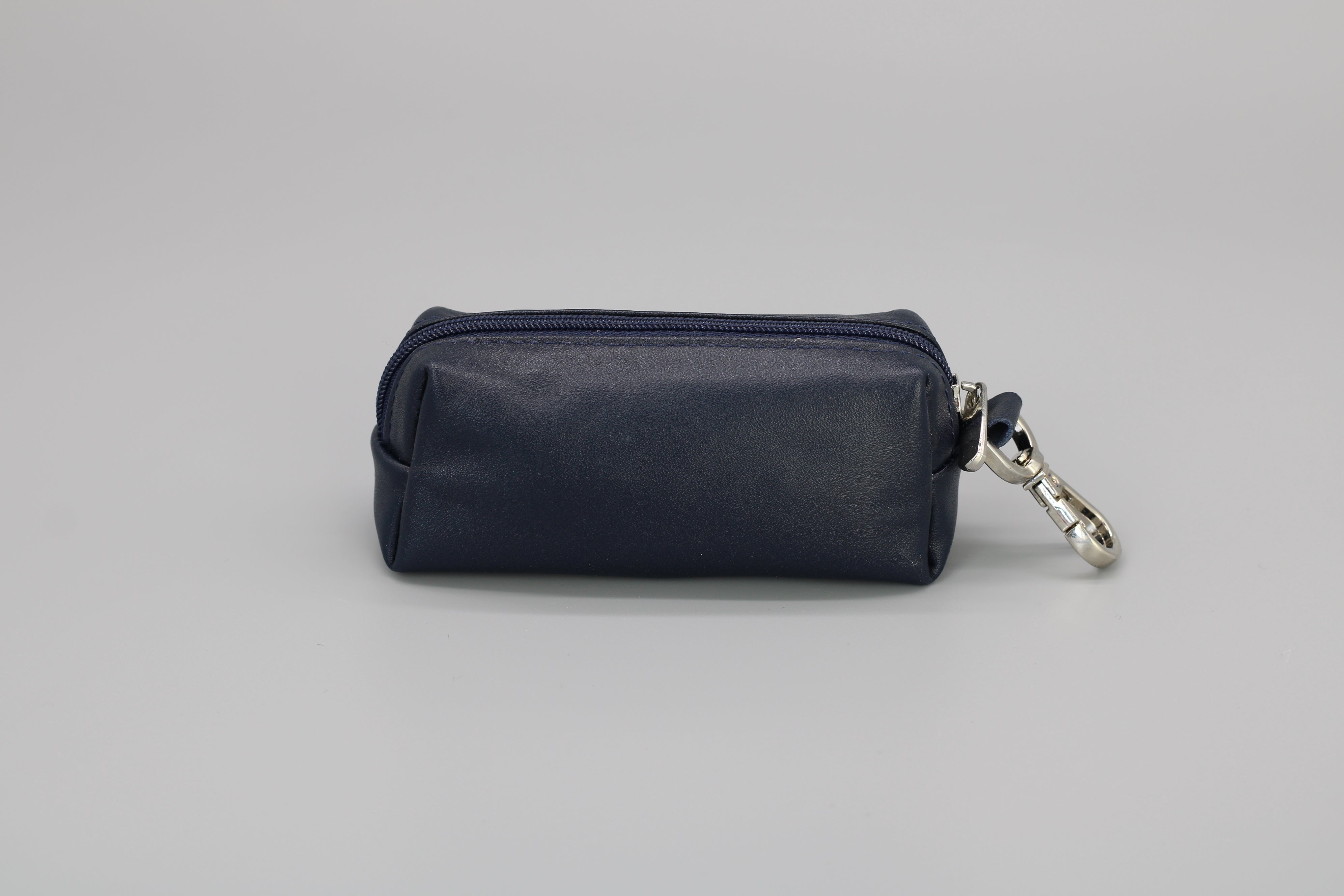 Key case with money compartment - Navy blue